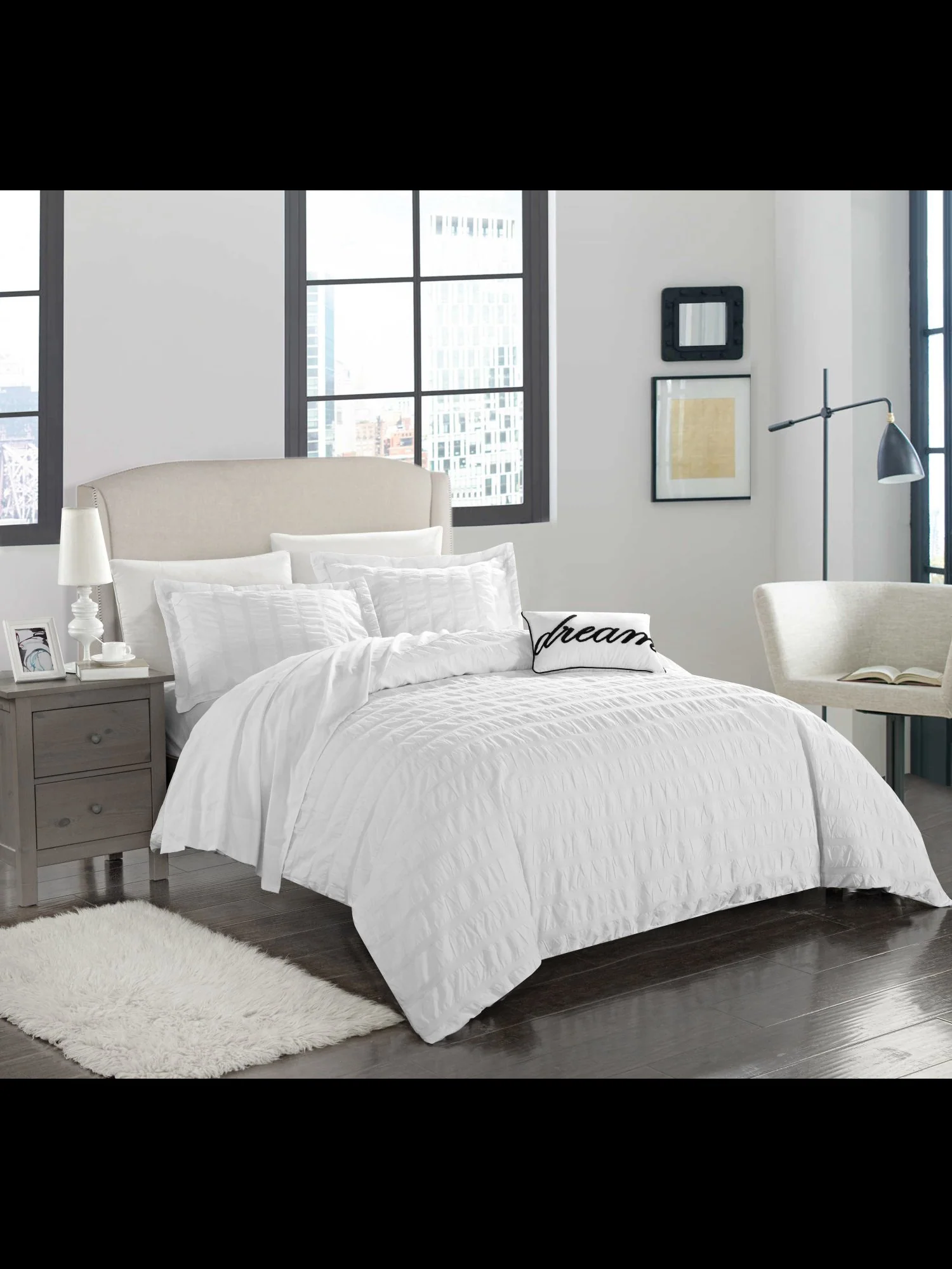 Millbury King-Size 4-Piece Duvet Set - NY&C x Chic Home - Image 21