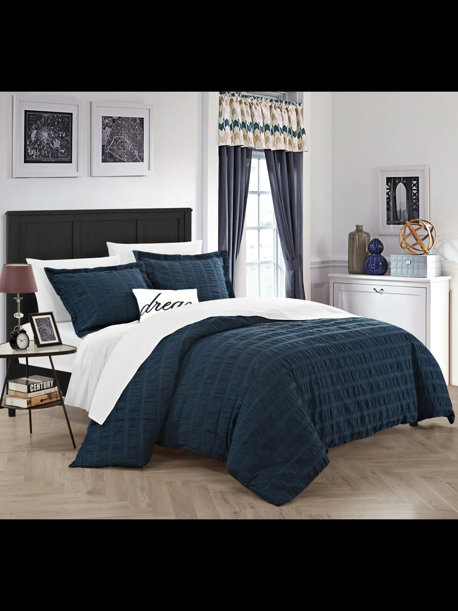 Millbury King-Size 4-Piece Duvet Set - NY&C x Chic Home - Image 7