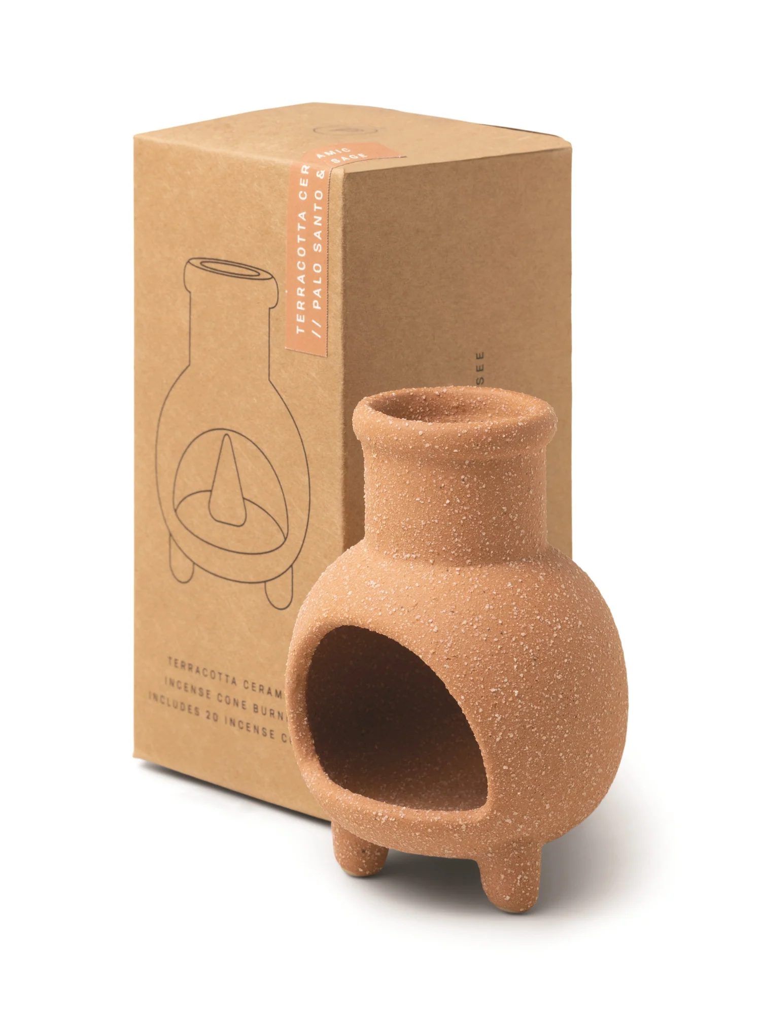 Mini Chiminea Incense Holder, Palo Santo & Sage - Paddywax