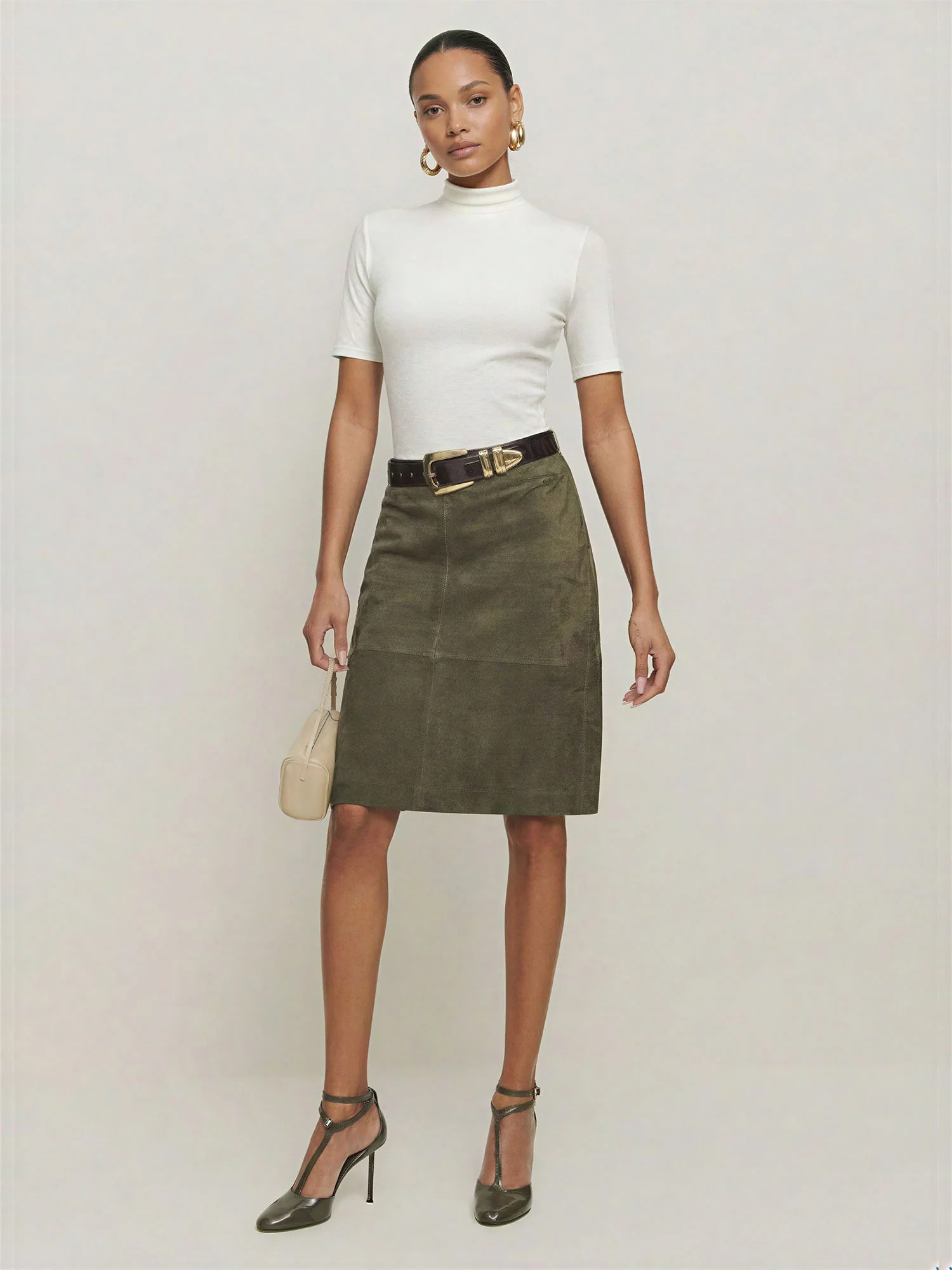 Mockneck Knit Top