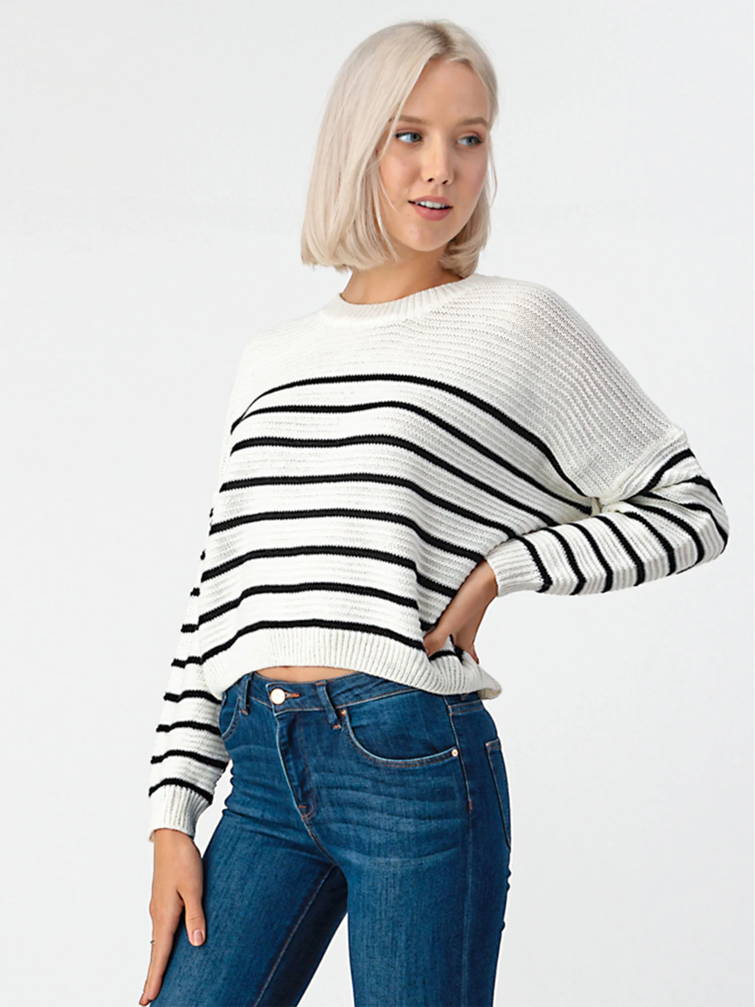 Striped Knit Sweater - Image 8
