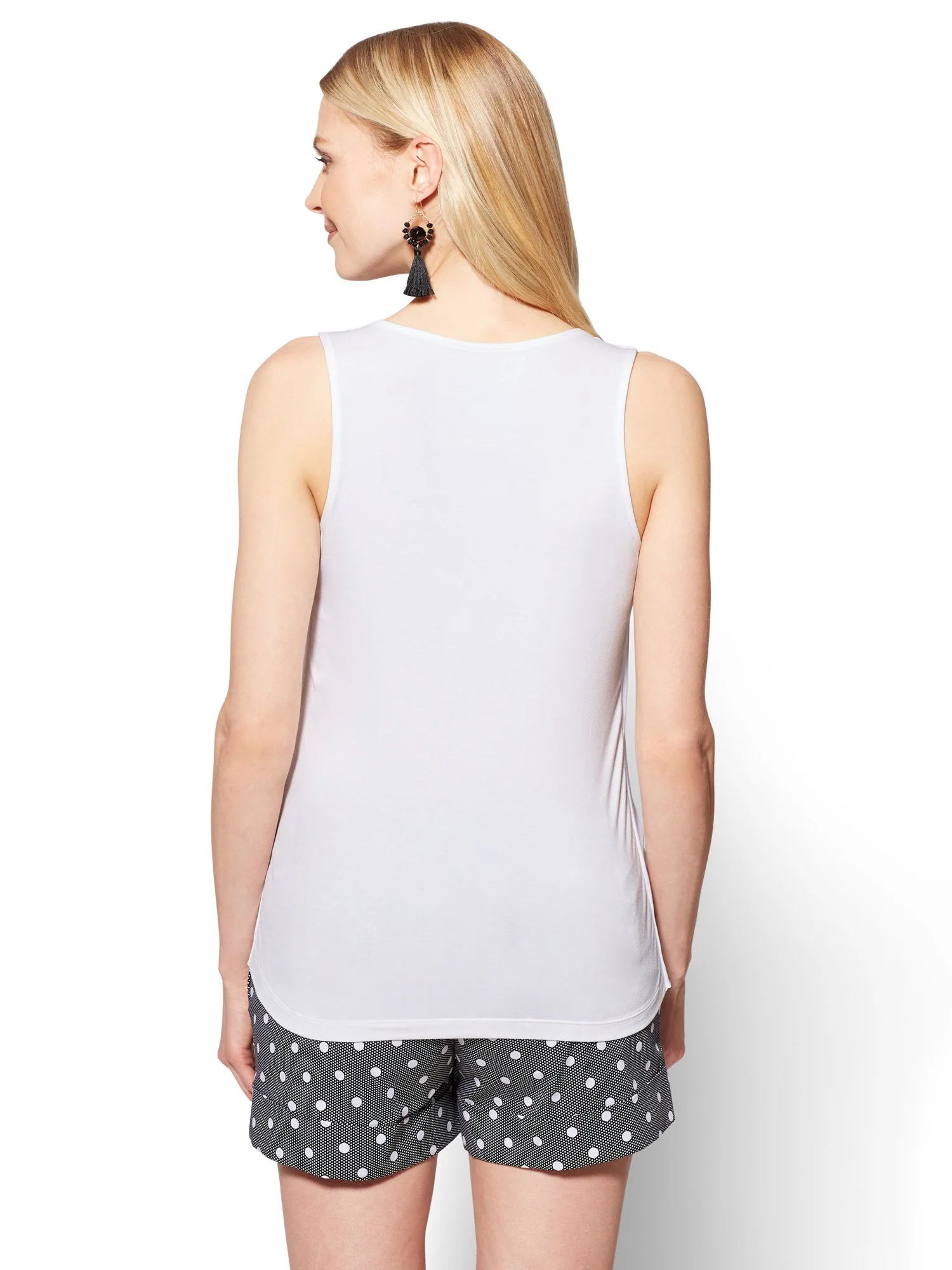Mixed-Fabric Shell - Solid - 7th Avenue - Image 3