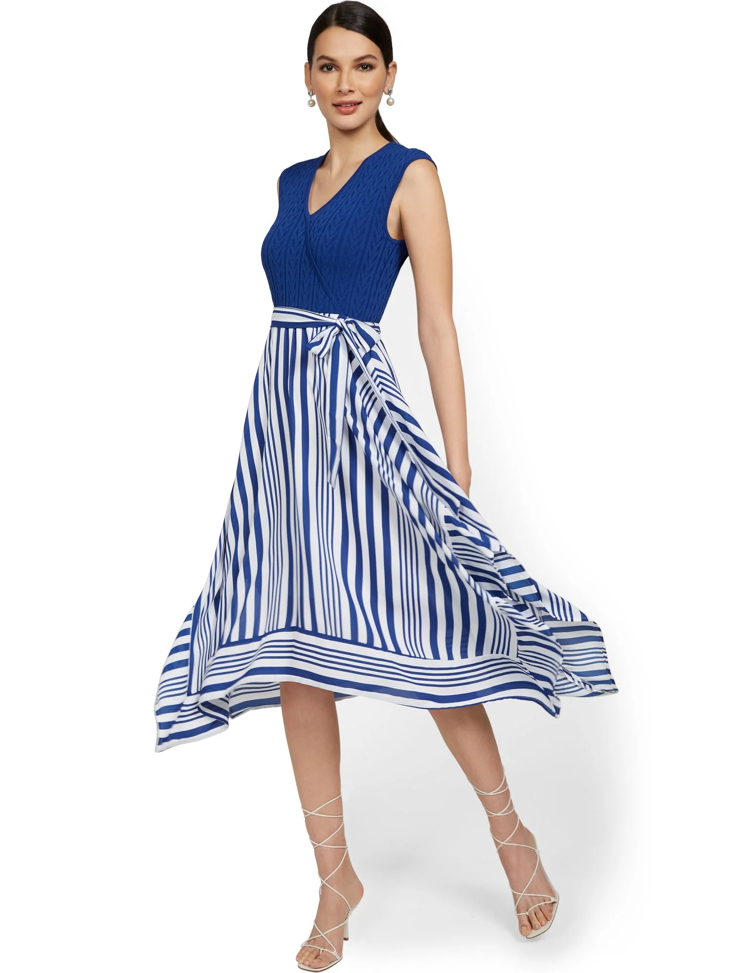 Mixed Media Handkerchief Dress - Image 6