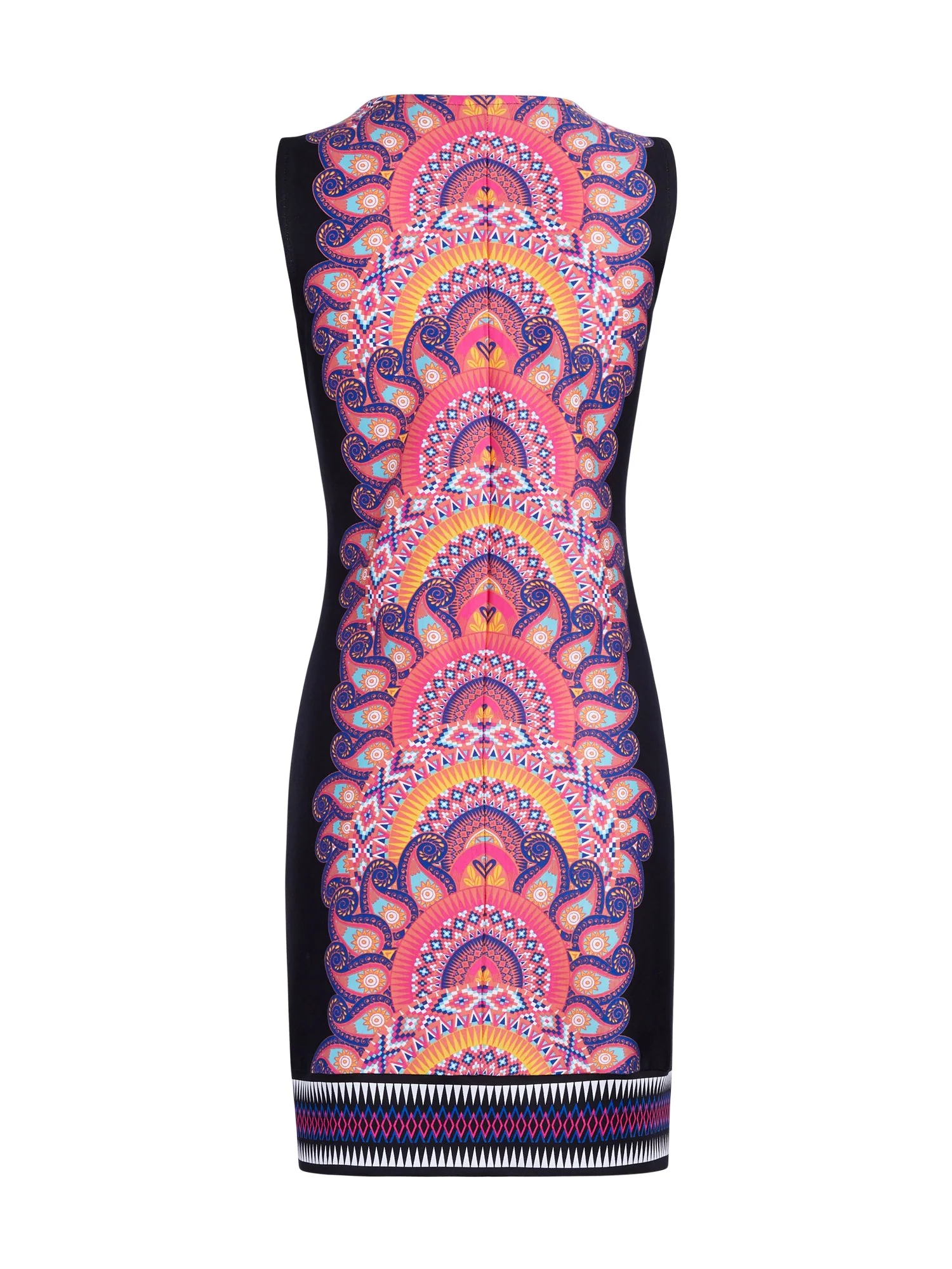Mixed-Print Cotton Shift Dress - Image 3