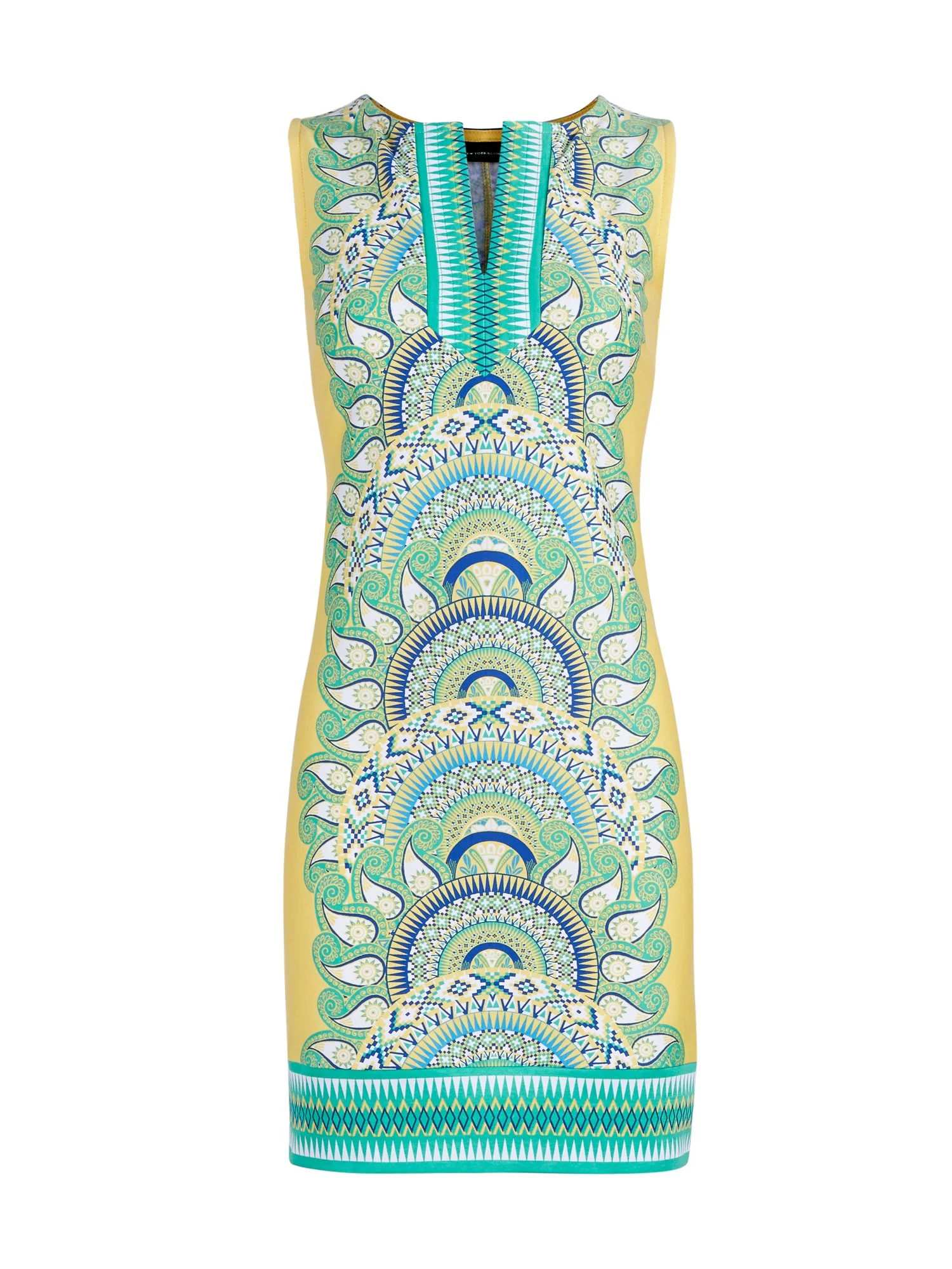 Mixed-Print Cotton Shift Dress - Image 5