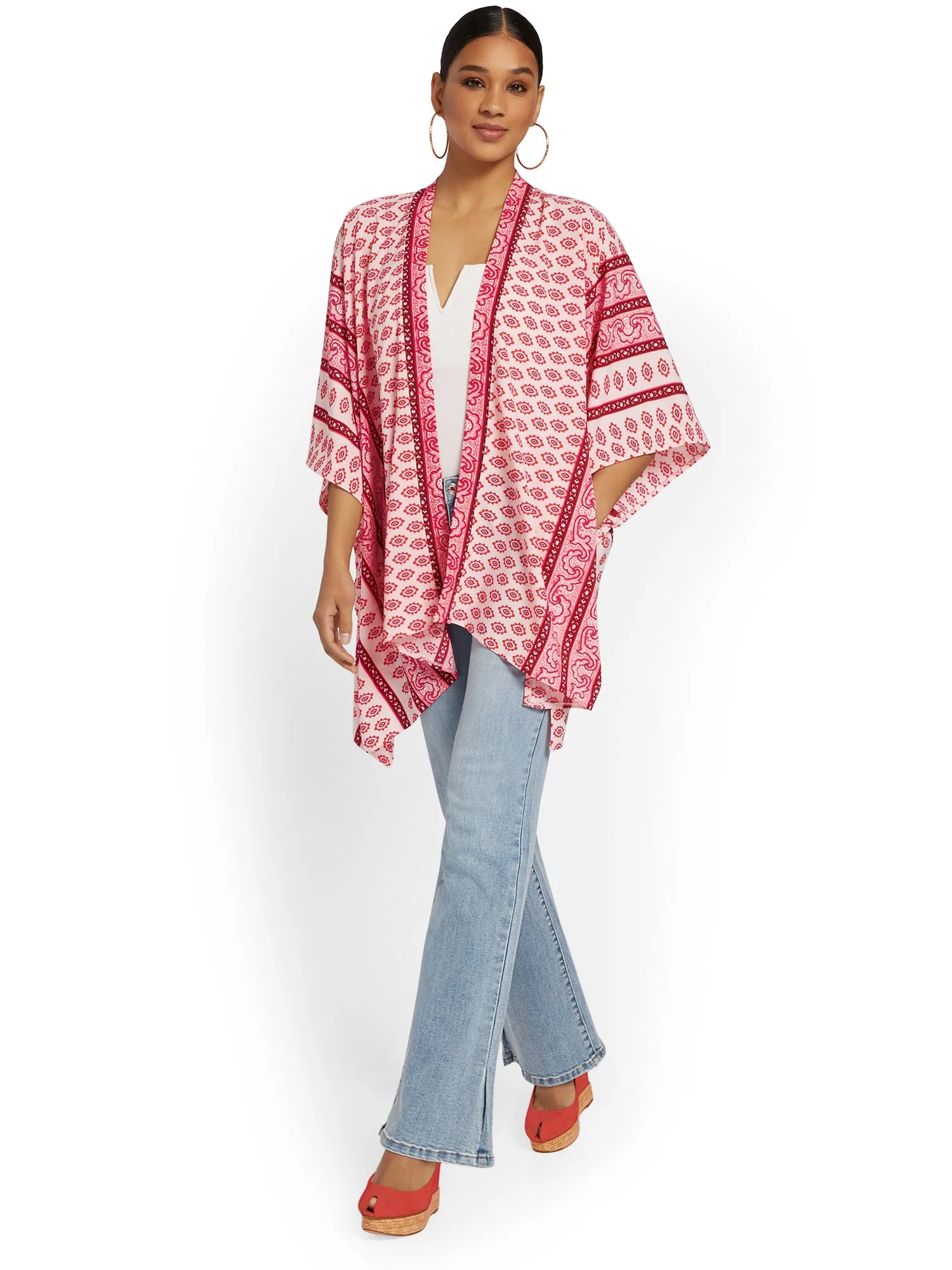 Justin Taylor Mixed-Print Kimono - Brands We Love - Image 6