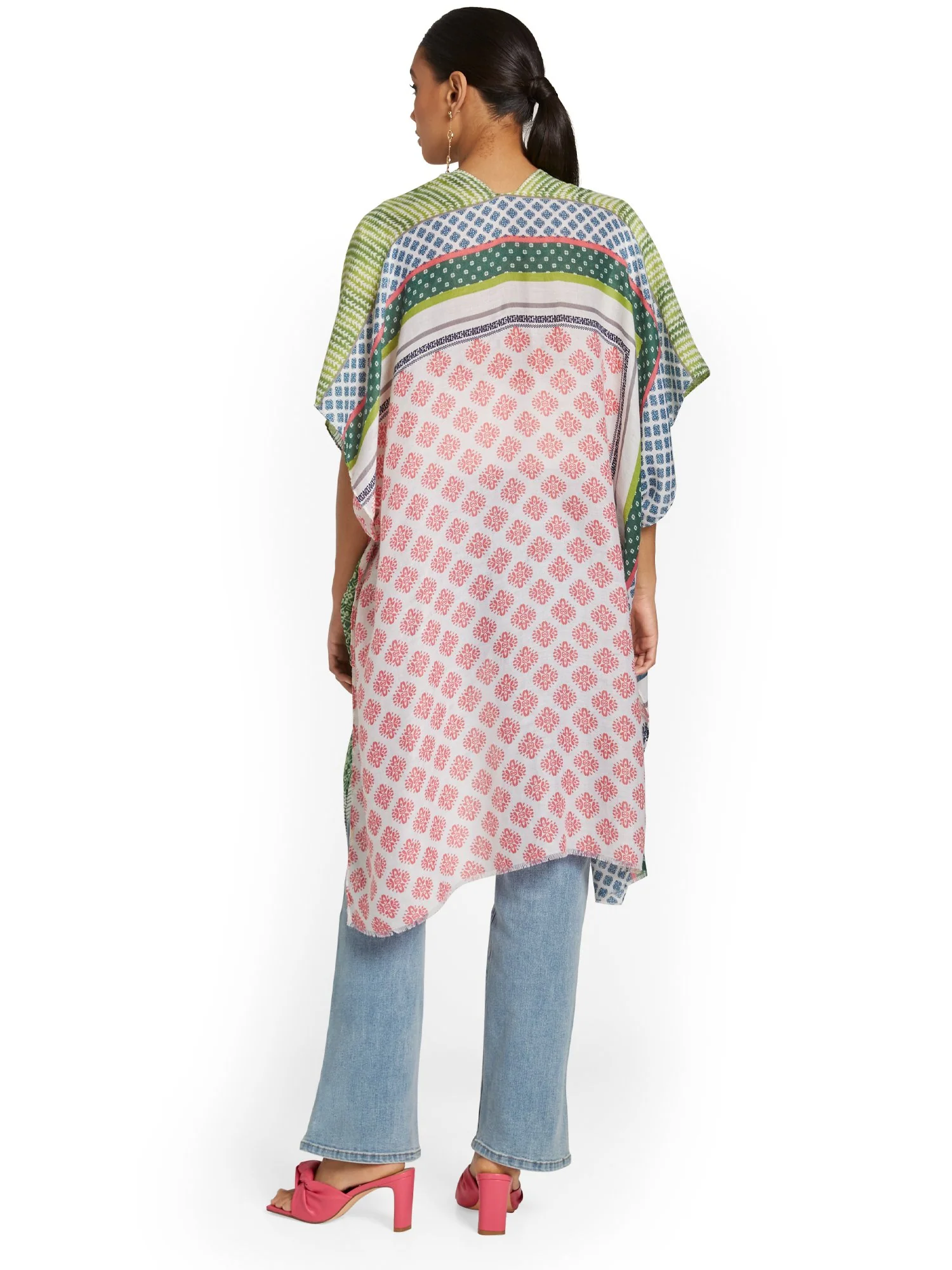 Mixed Print Kimono - Image 3