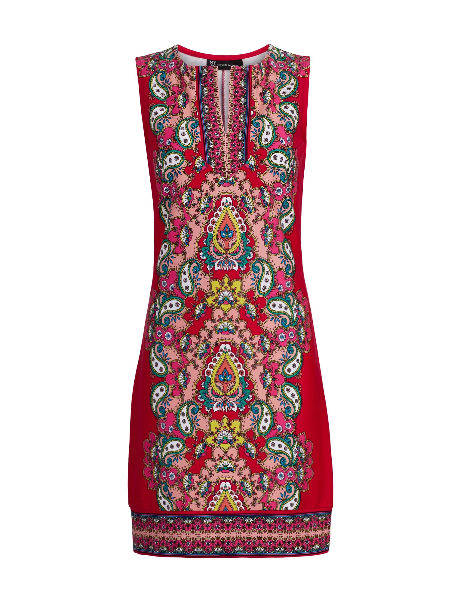 Mixed-Print Shift Dress - Image 5