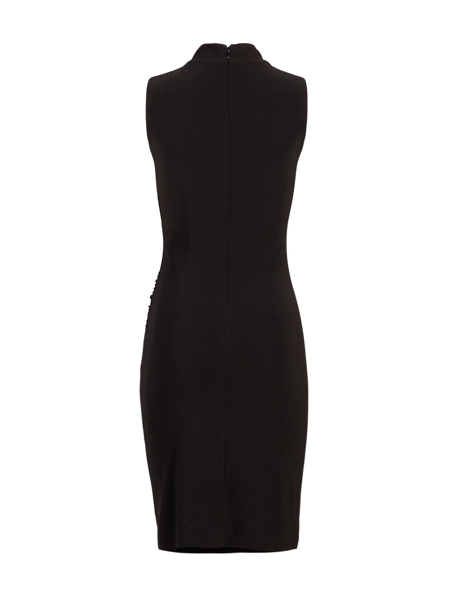 Mock-Neck Ruched Sheath Dress - Image 3