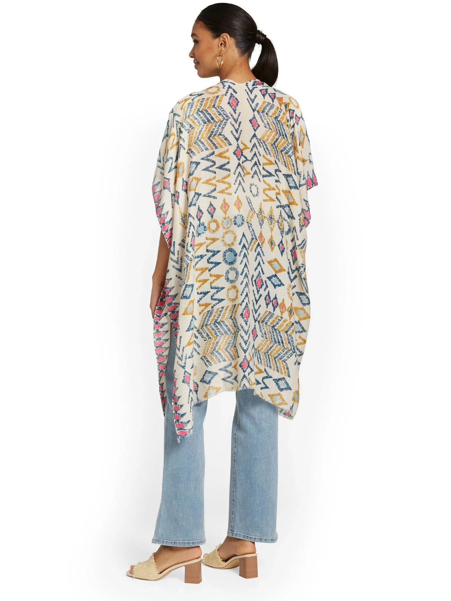Multicolor-Print Kimono - Image 3