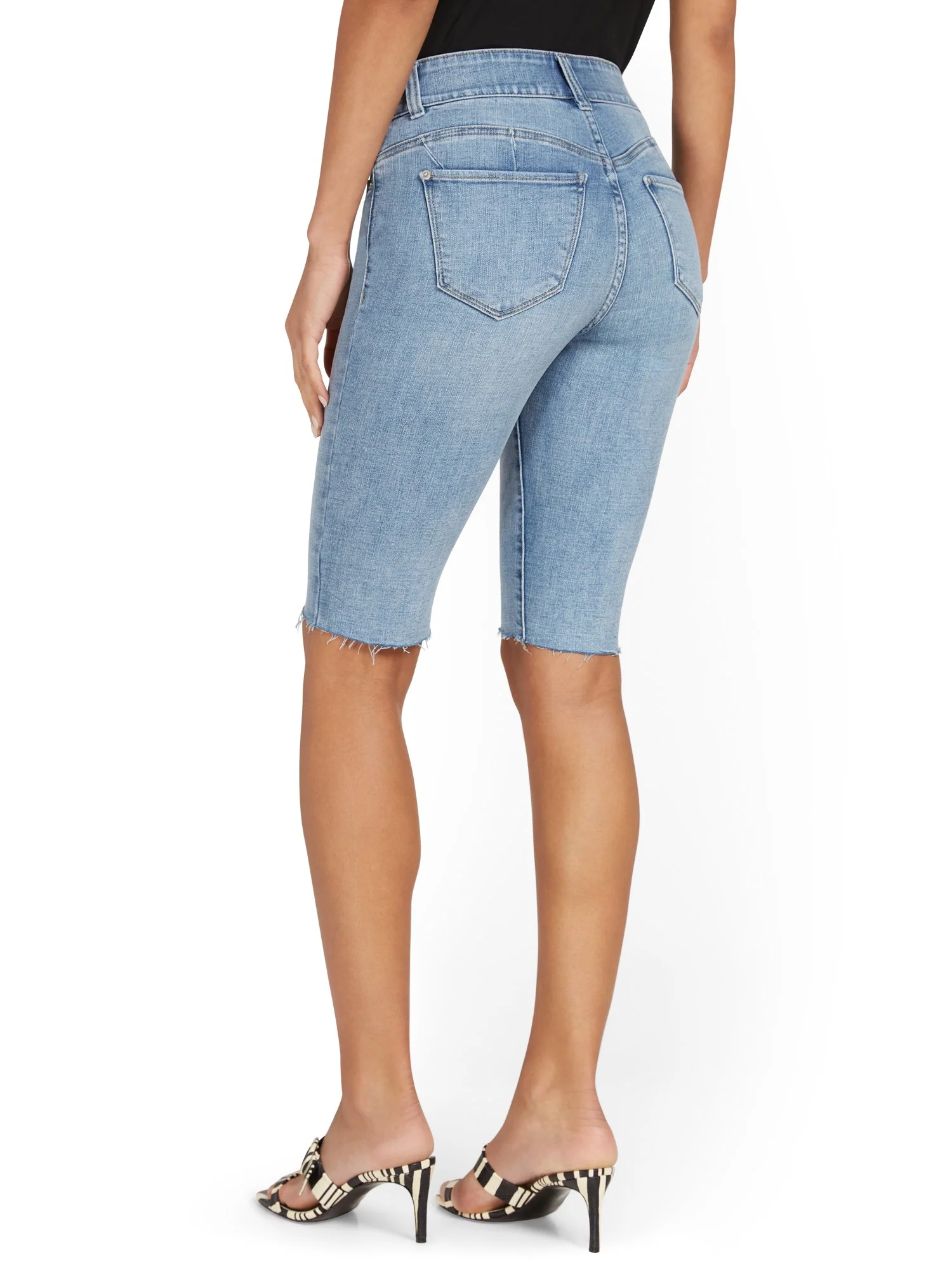 Mya Curvy High-Waisted Sculpting No Gap 13-Inch Bermuda Short - Image 3