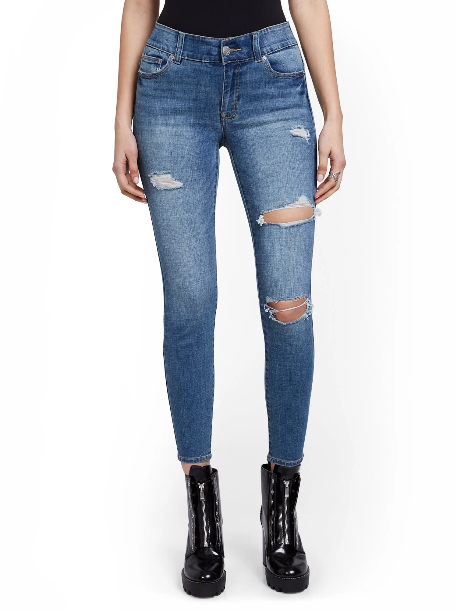 Mya Curvy High-Waisted Sculpting No Gap Super-Skinny Ankle Jeans - Image 6