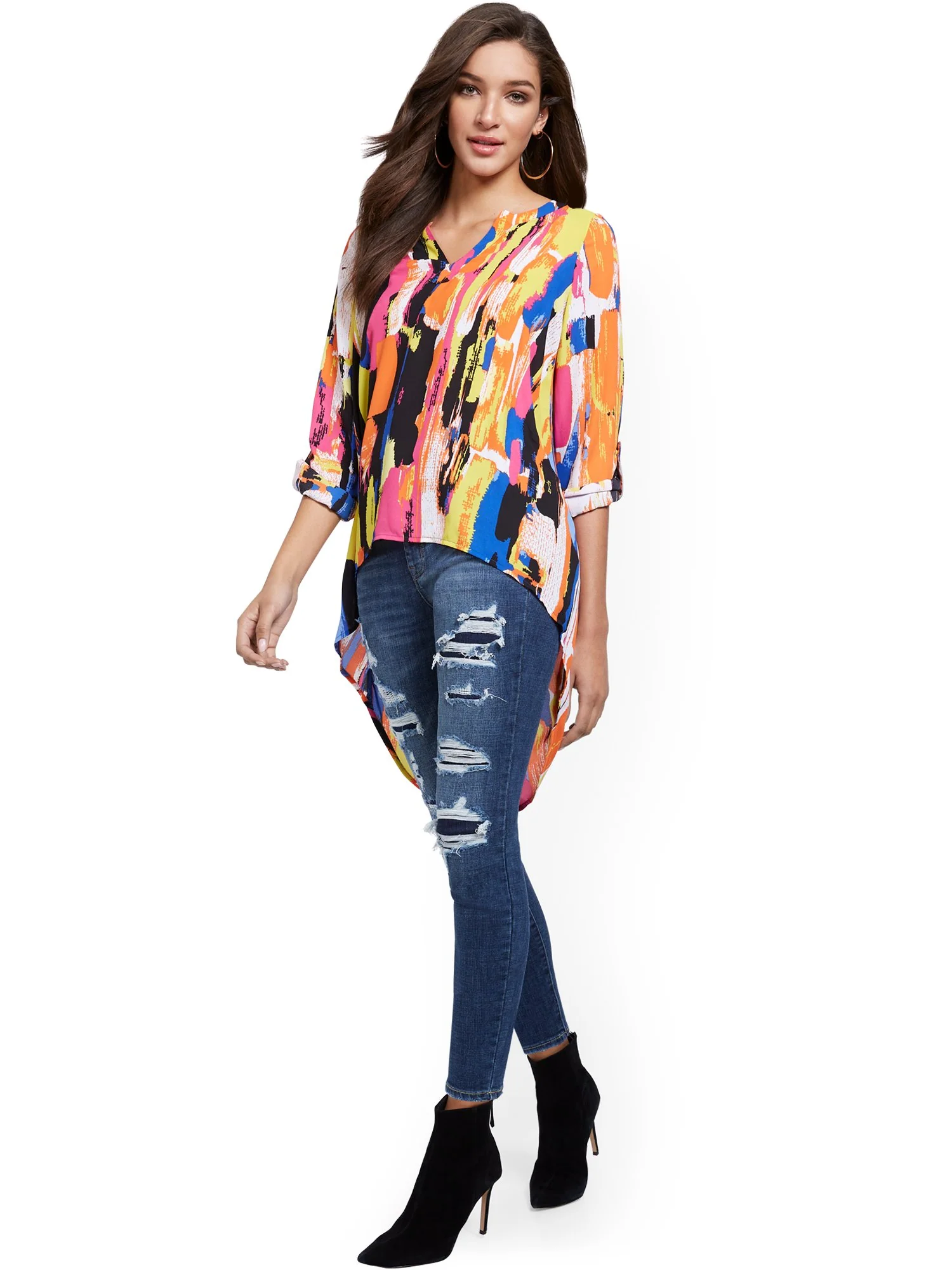 Mya Curvy High-Waisted Super-Skinny Ankle Jeans - Image 7