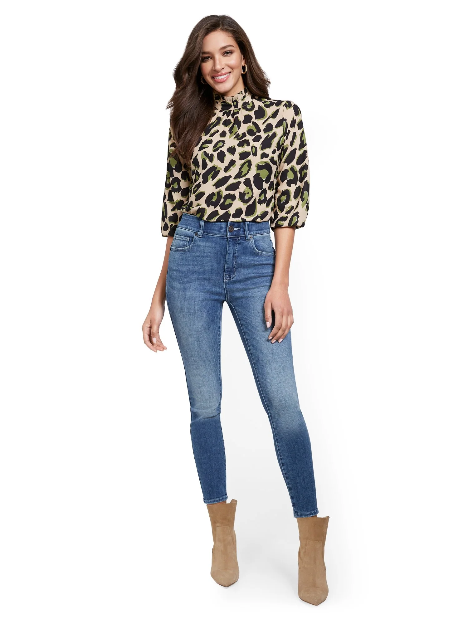 Mya Curvy Super High-Waisted Sculpting No Gap Super-Skinny Ankle Jeans - Image 5