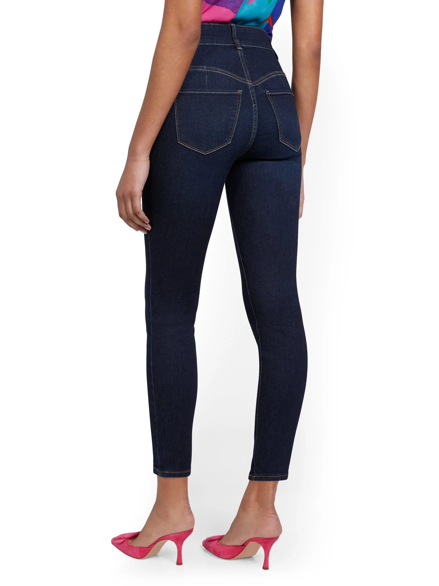Mya Curvy Super High-Waisted Sculpting No Gap Super-Skinny Ankle Jeans - Image 3