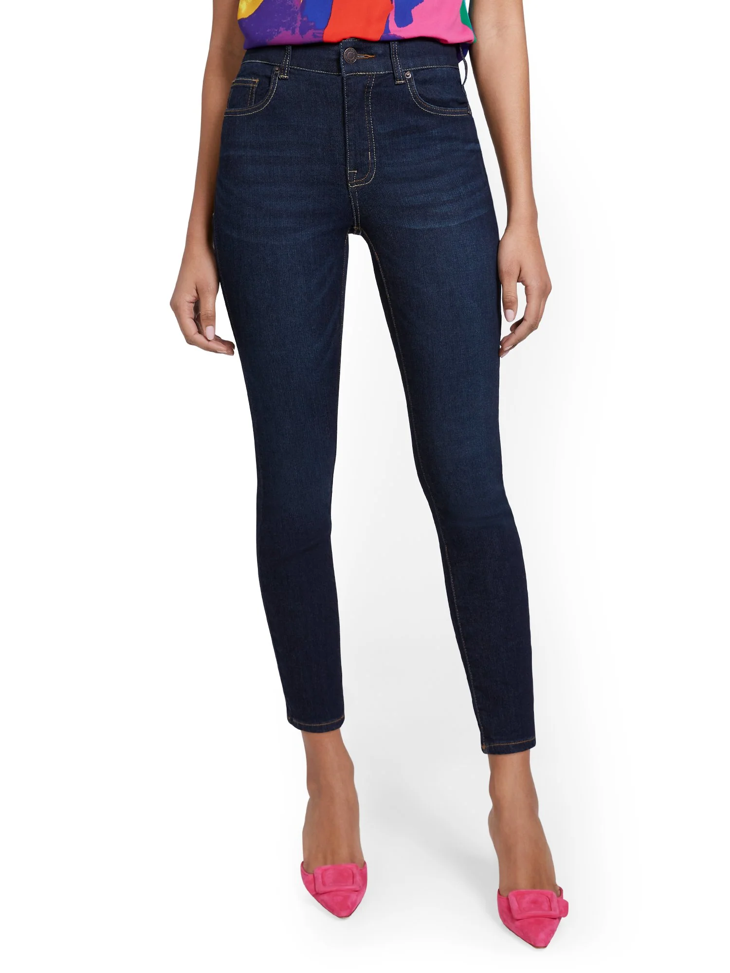 Mya Curvy Super High-Waisted Sculpting No Gap Super-Skinny Ankle Jeans - Image 5