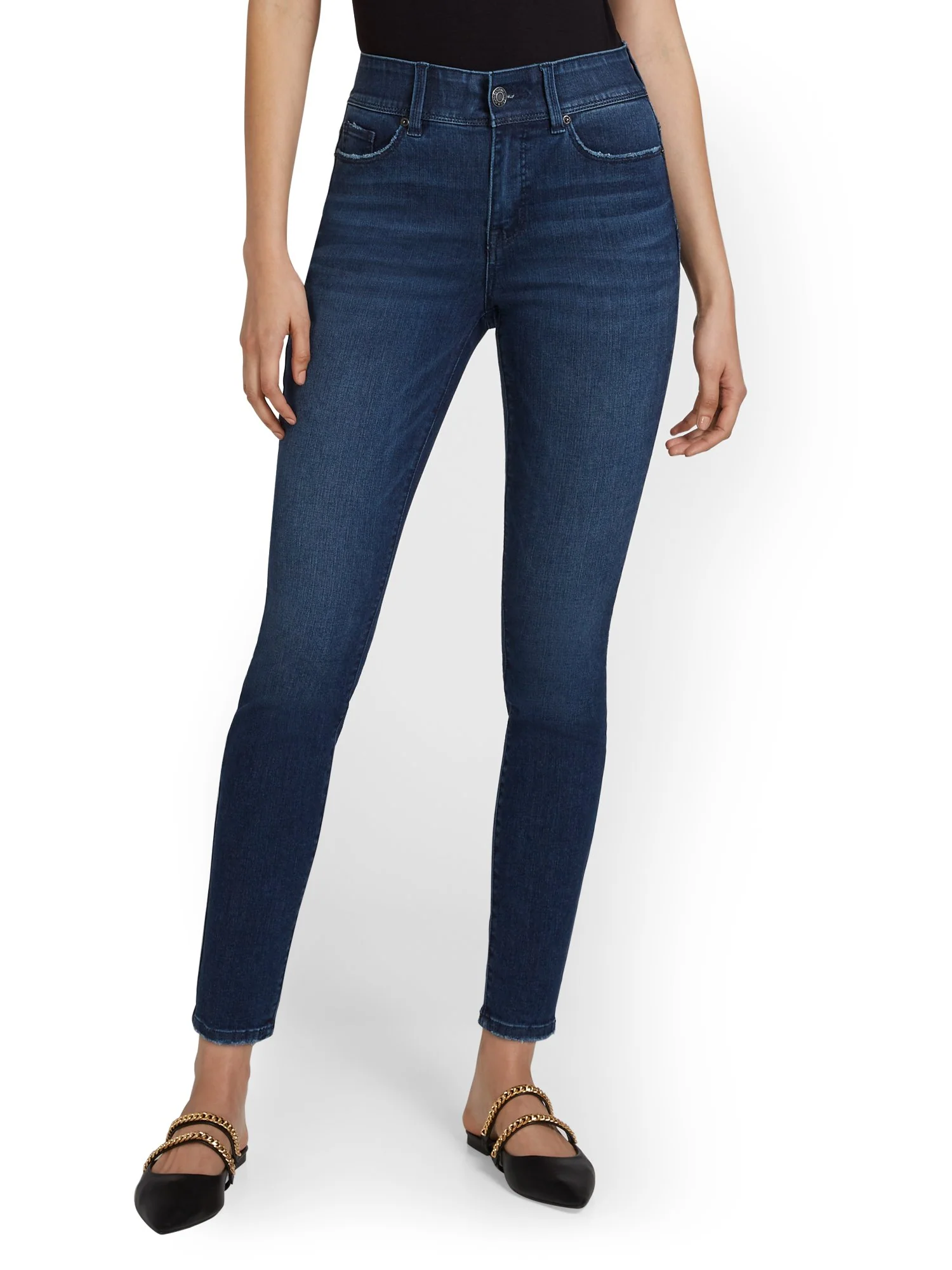 Mya Curvy Ultra High-Waisted Super-Skinny Boost Jeans - Hamilton Wash - Image 2