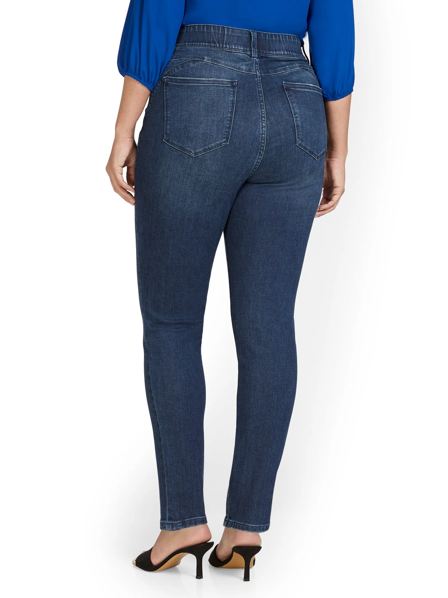 Mya Curvy Ultra High-Waisted Super-Skinny Boost Jeans - Hamilton Wash - Image 3