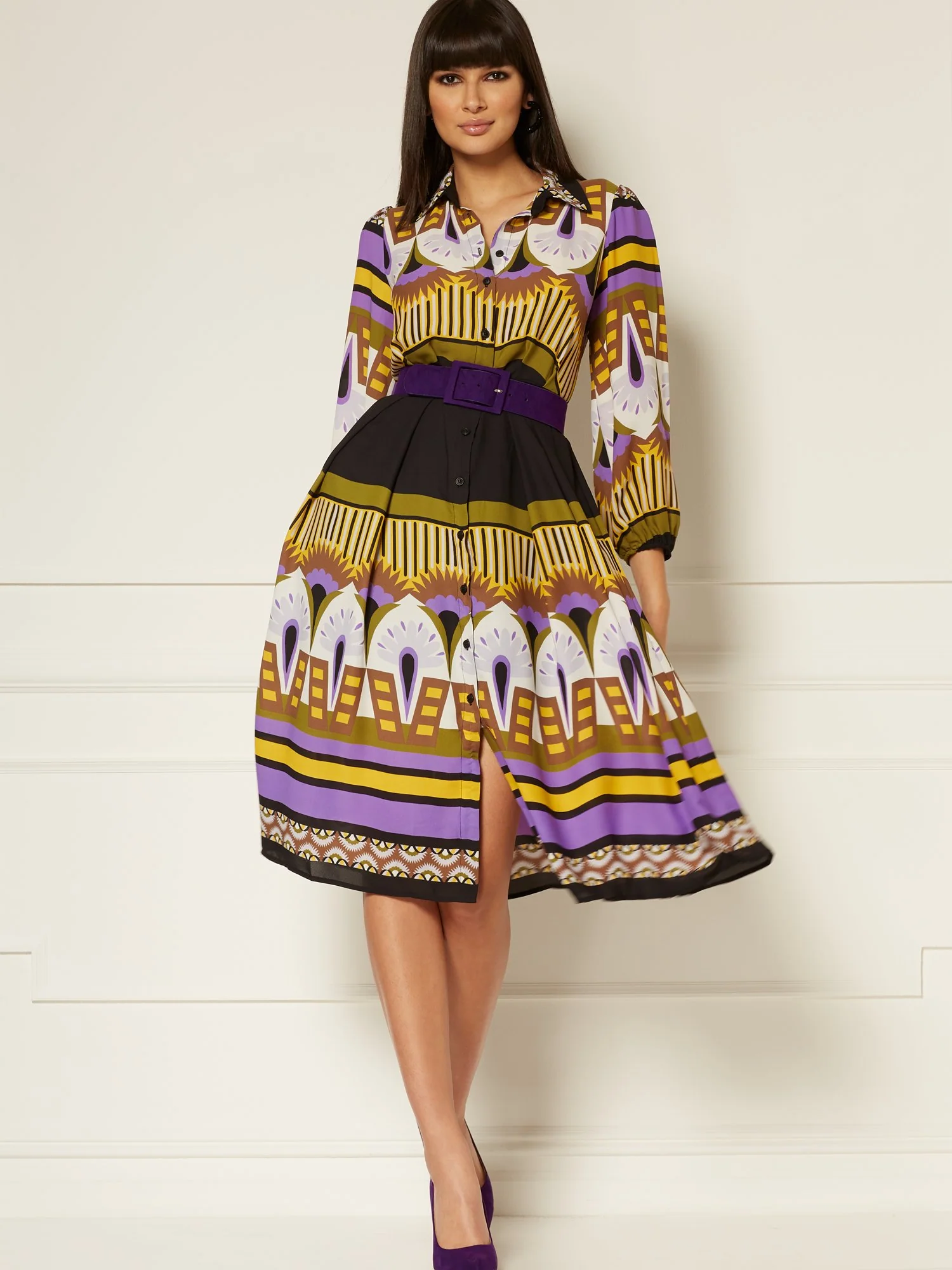 Natalya Shirtdress - Eva Mendes Collection - Image 2