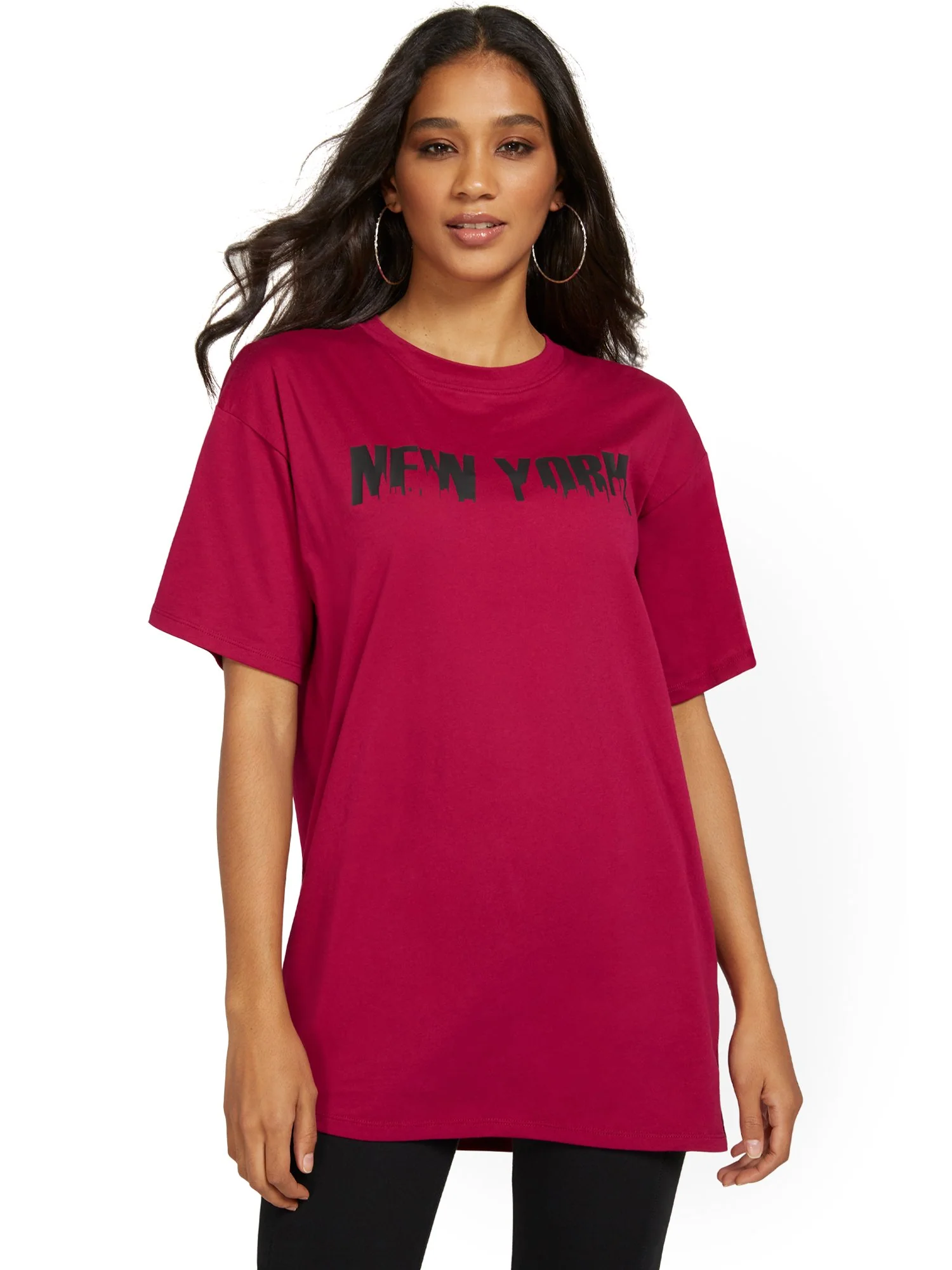 New York Oversized Graphic Tee - Image 2