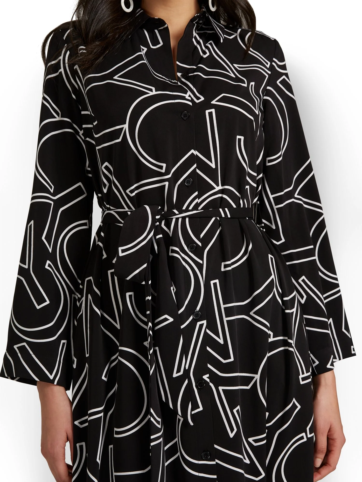 NYC-Print Maxi Shirtdress - Image 6