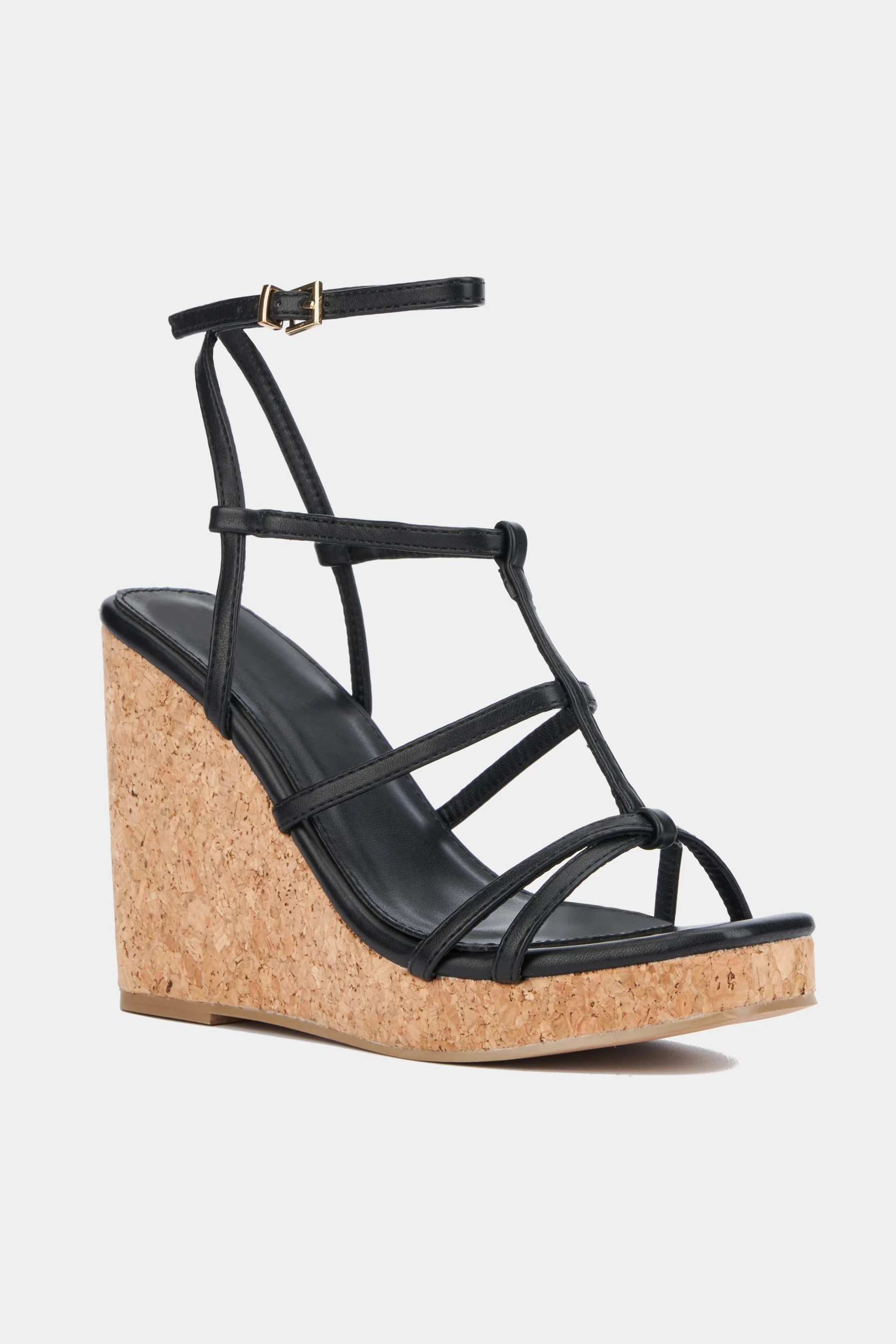 Abla Ankle Strap Wedge Heels
