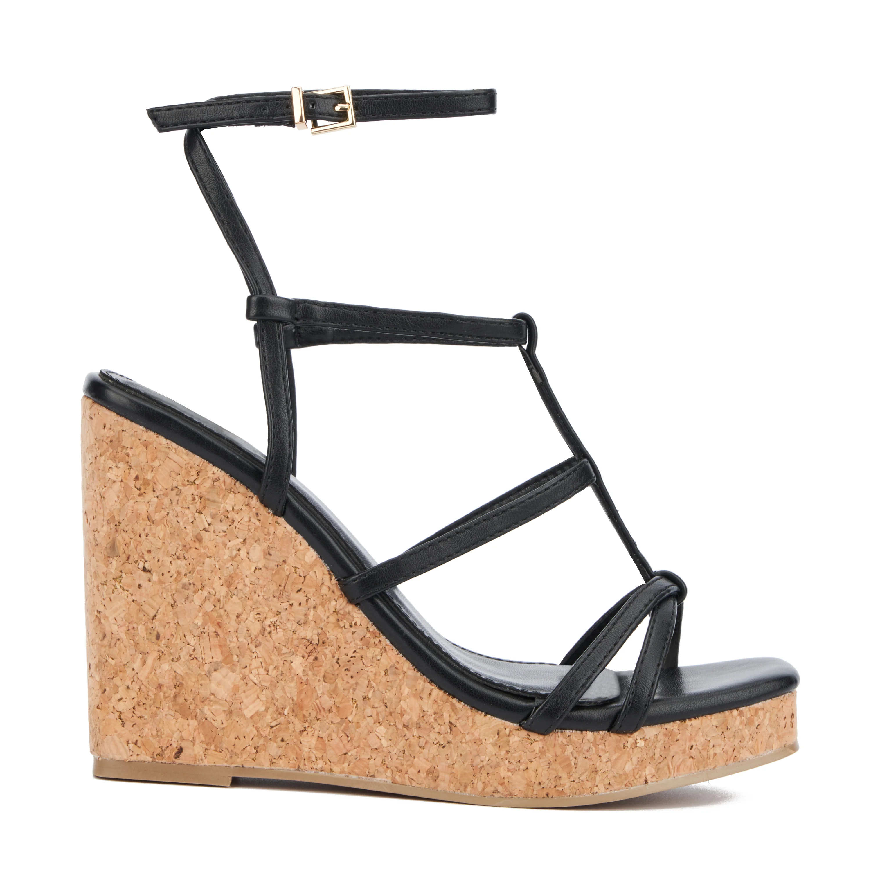 Abla Ankle Strap Wedge Heels - Image 2