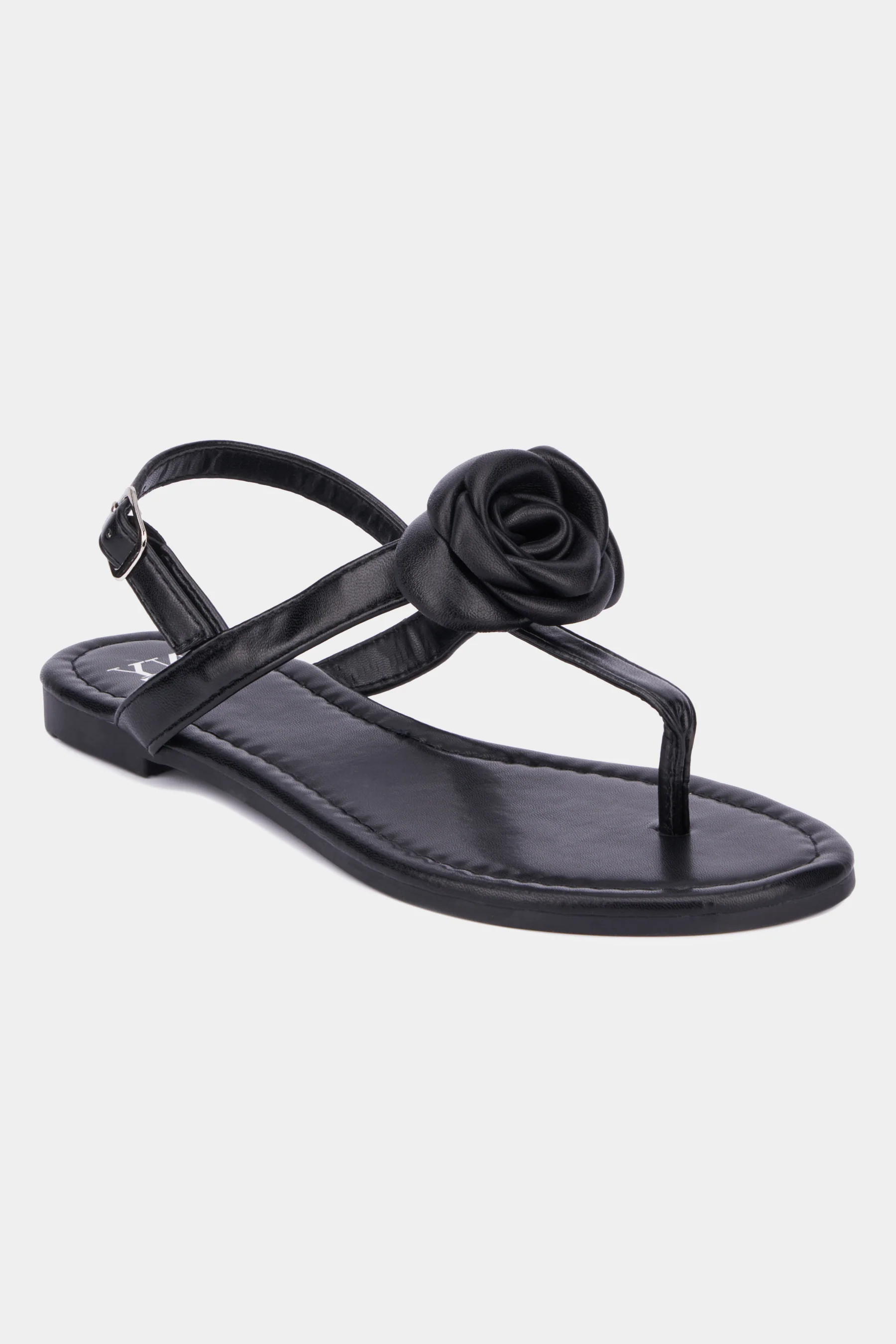 Rosette T-Strap Flats