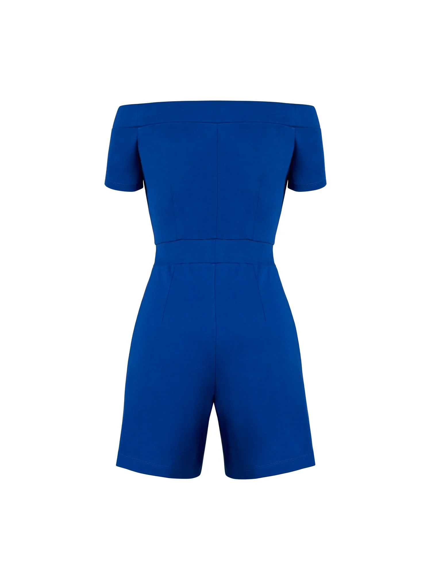 Off-Shoulder Cotton Knit Romper - Image 13