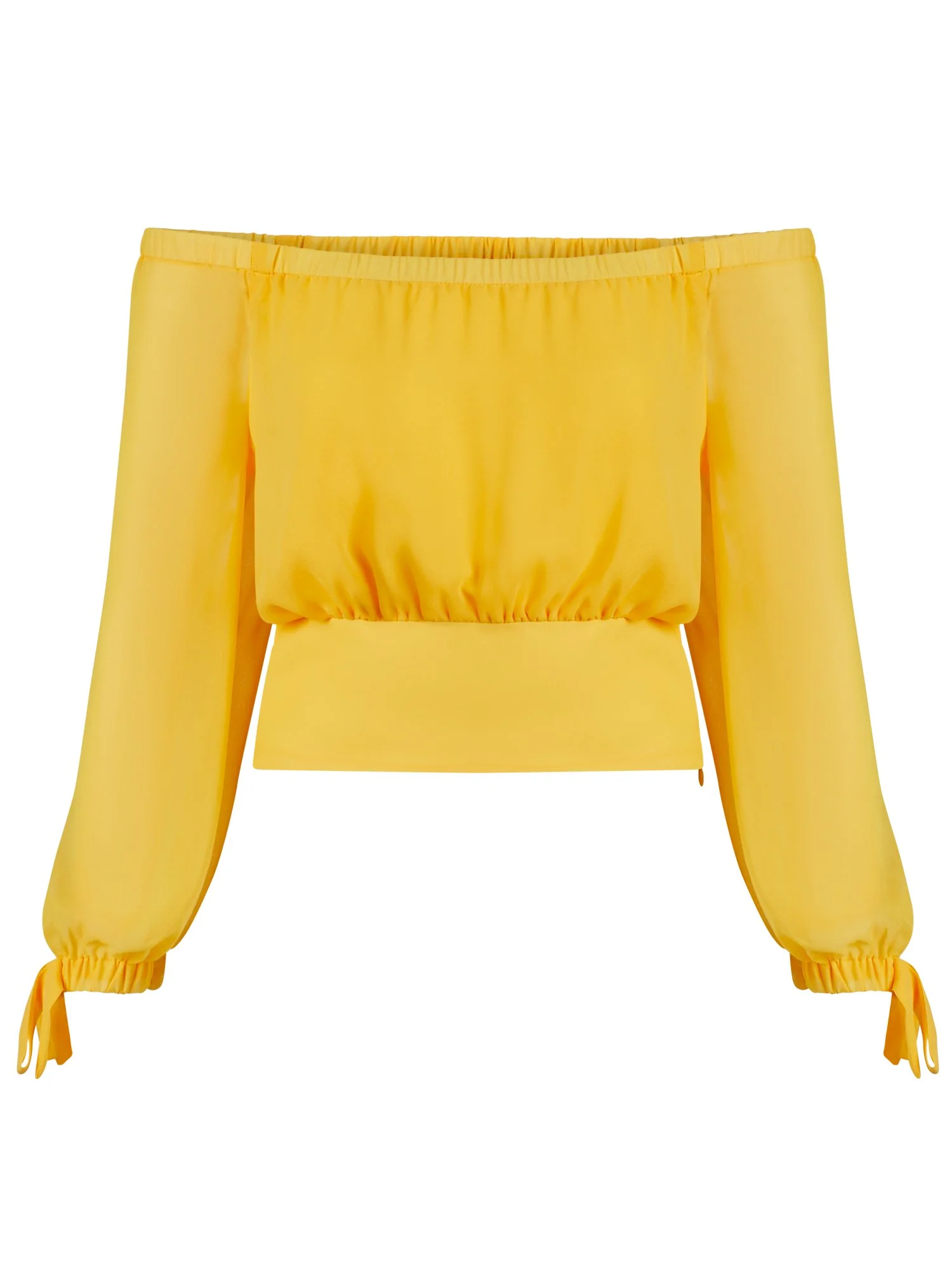 Off-Shoulder Long-Sleeved Blouse - Image 2