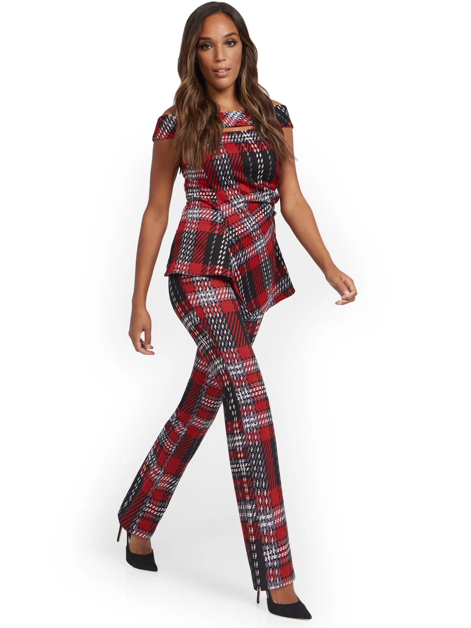 Off-The-Shoulder Asymmetrical-Hem Top - Superflex - Image 4