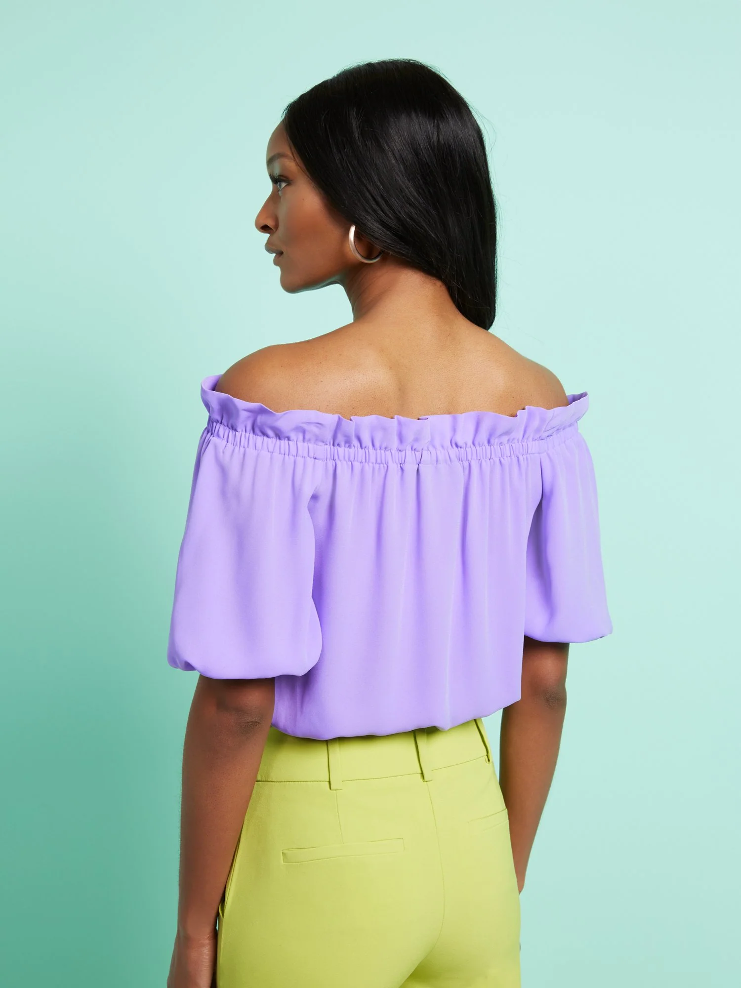 Off-The-Shoulder Blouse - 7th Avenue - Image 3