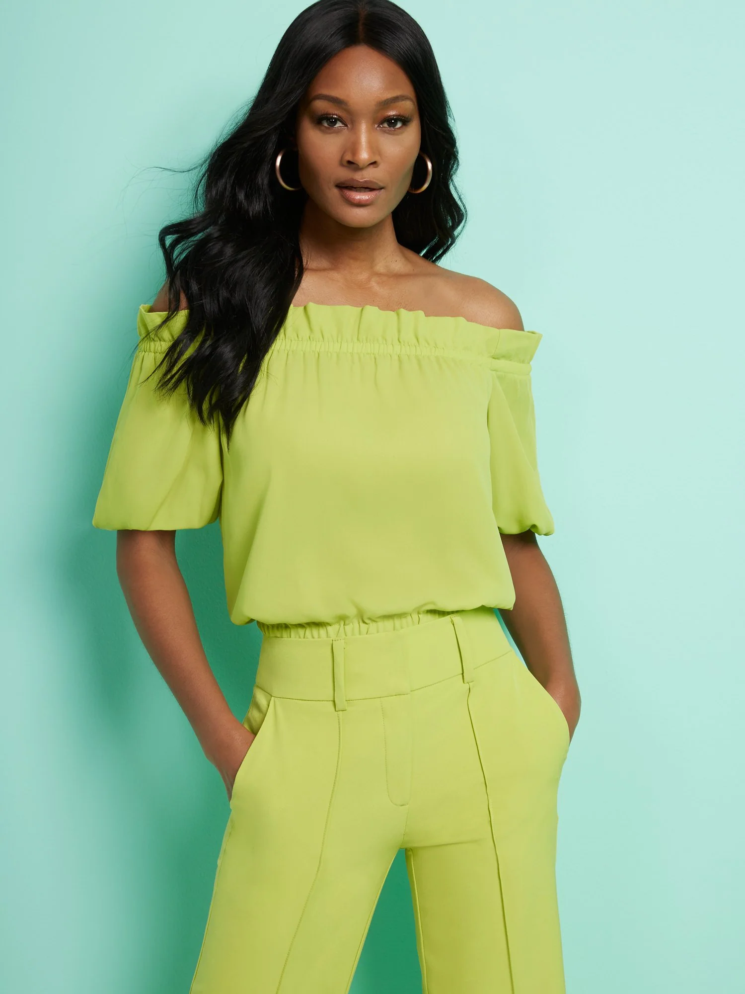 Off-The-Shoulder Blouse - 7th Avenue - Image 6