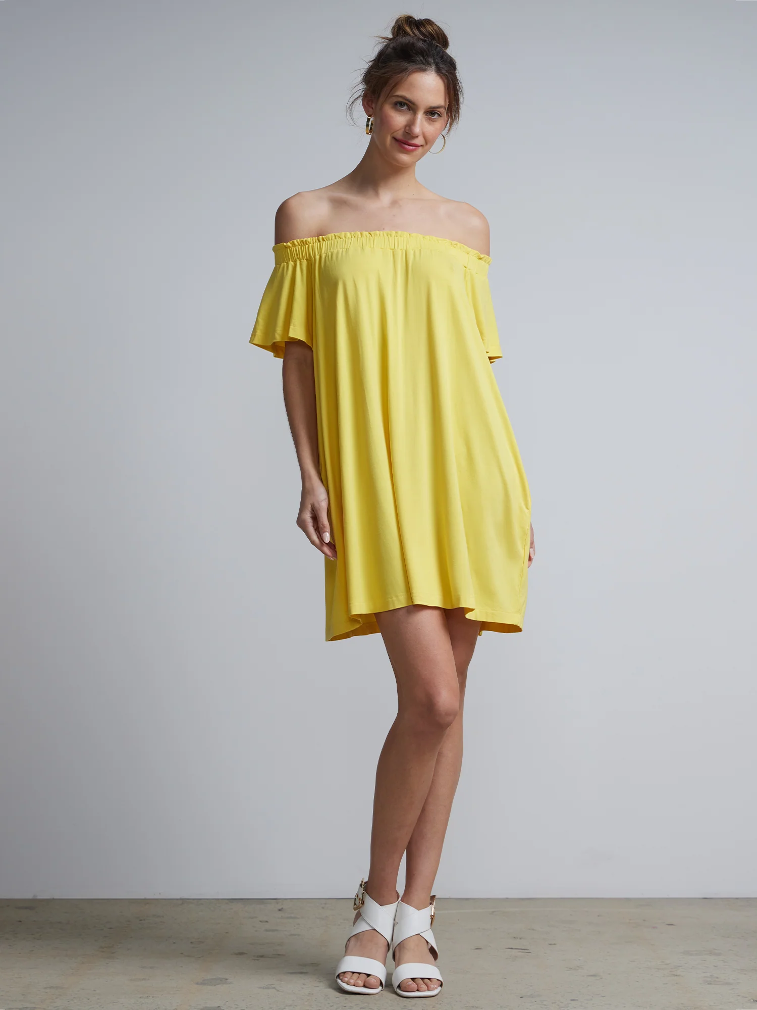 Off-The-Shoulder Knit Shift Dress - Image 6