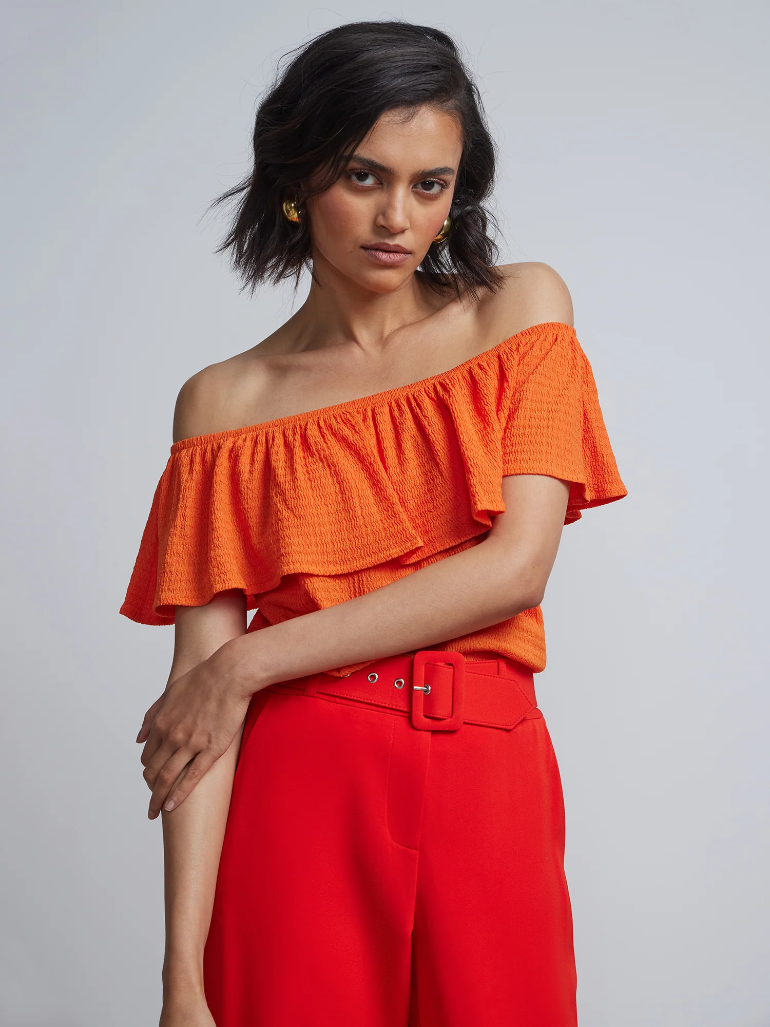 Off-The-Shoulder Knit Top