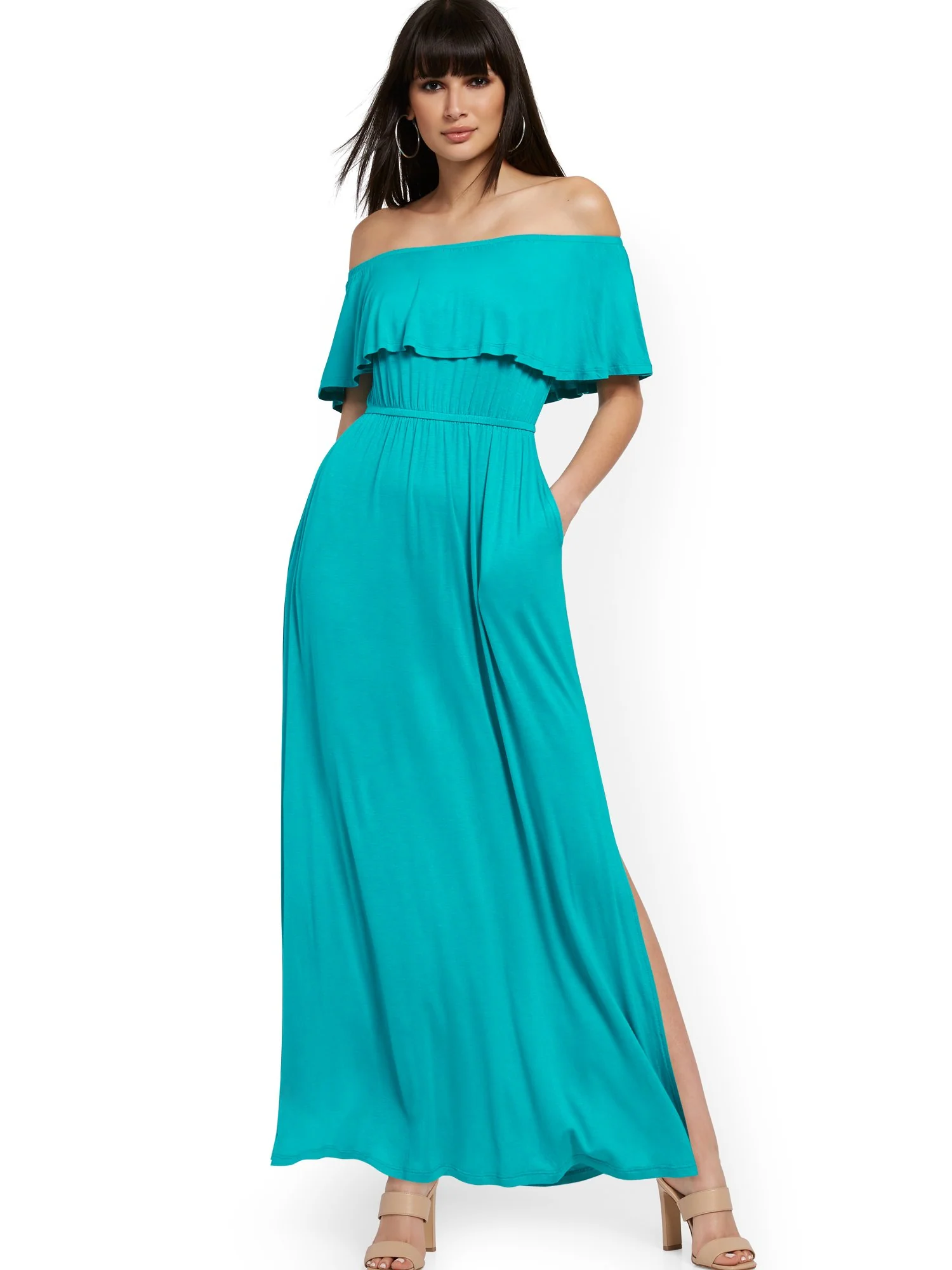 Off-The-Shoulder Maxi Dress - Image 12