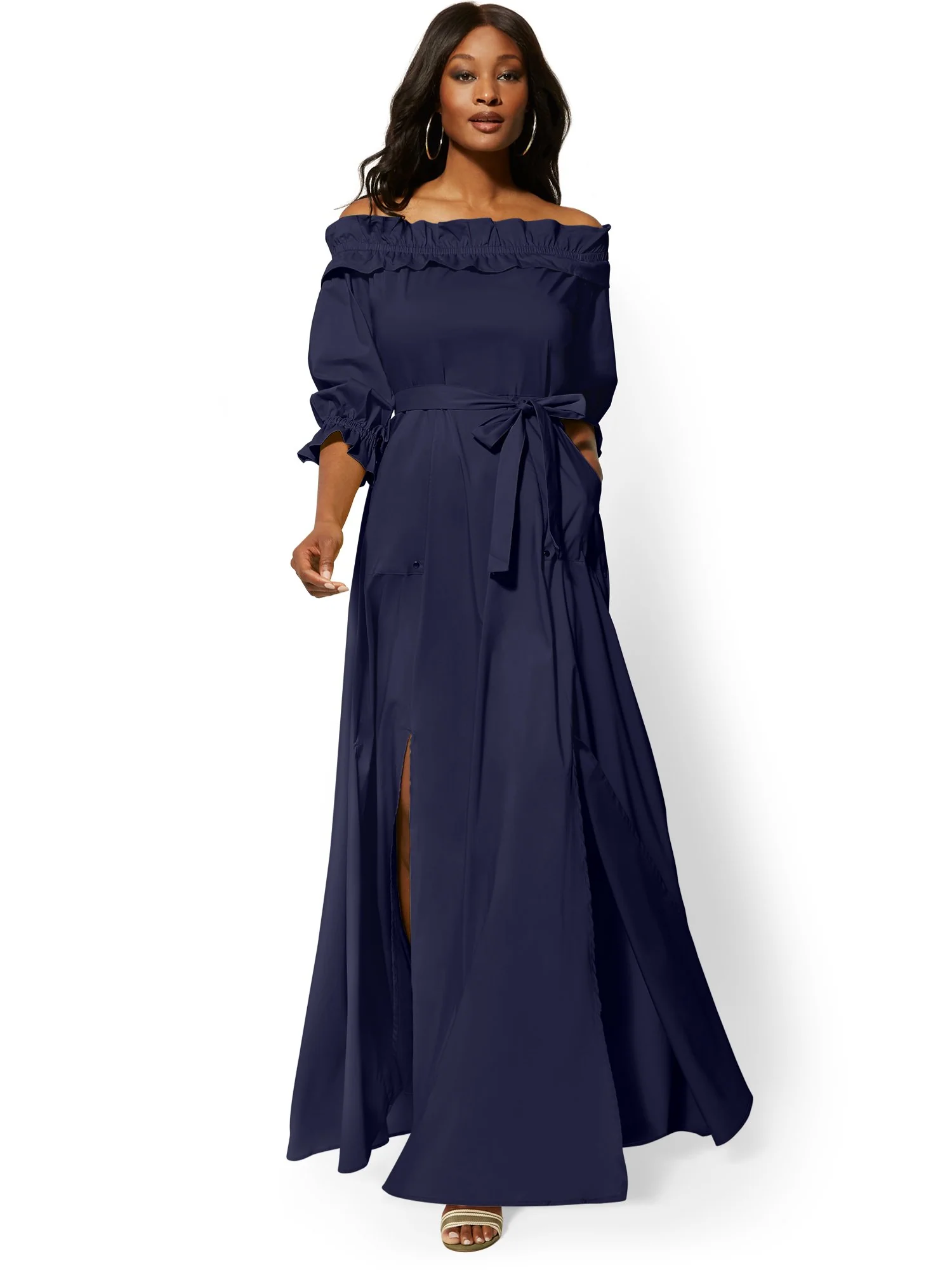 Off-The-Shoulder Maxi Dress - Image 2