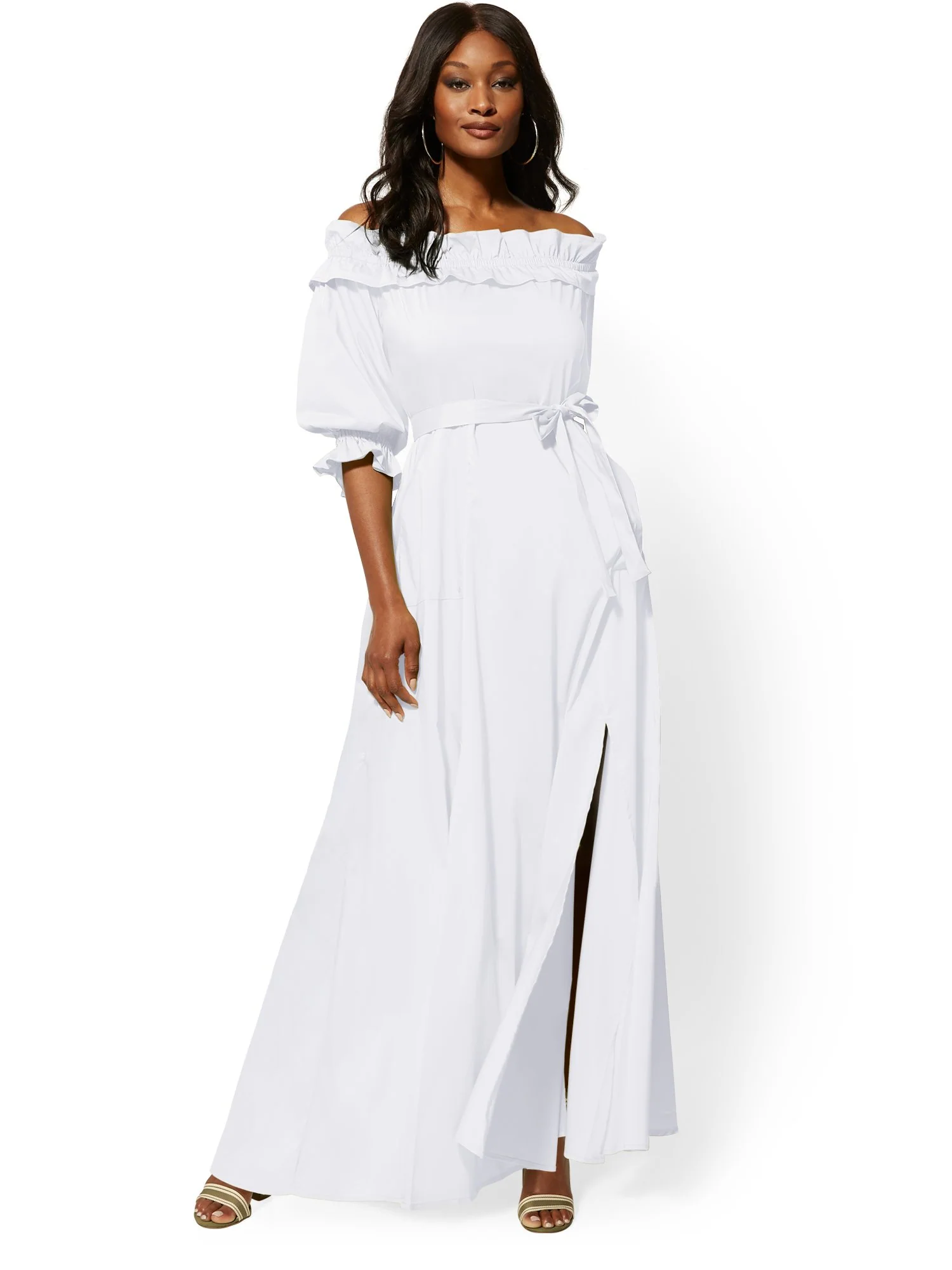 Off-The-Shoulder Maxi Dress