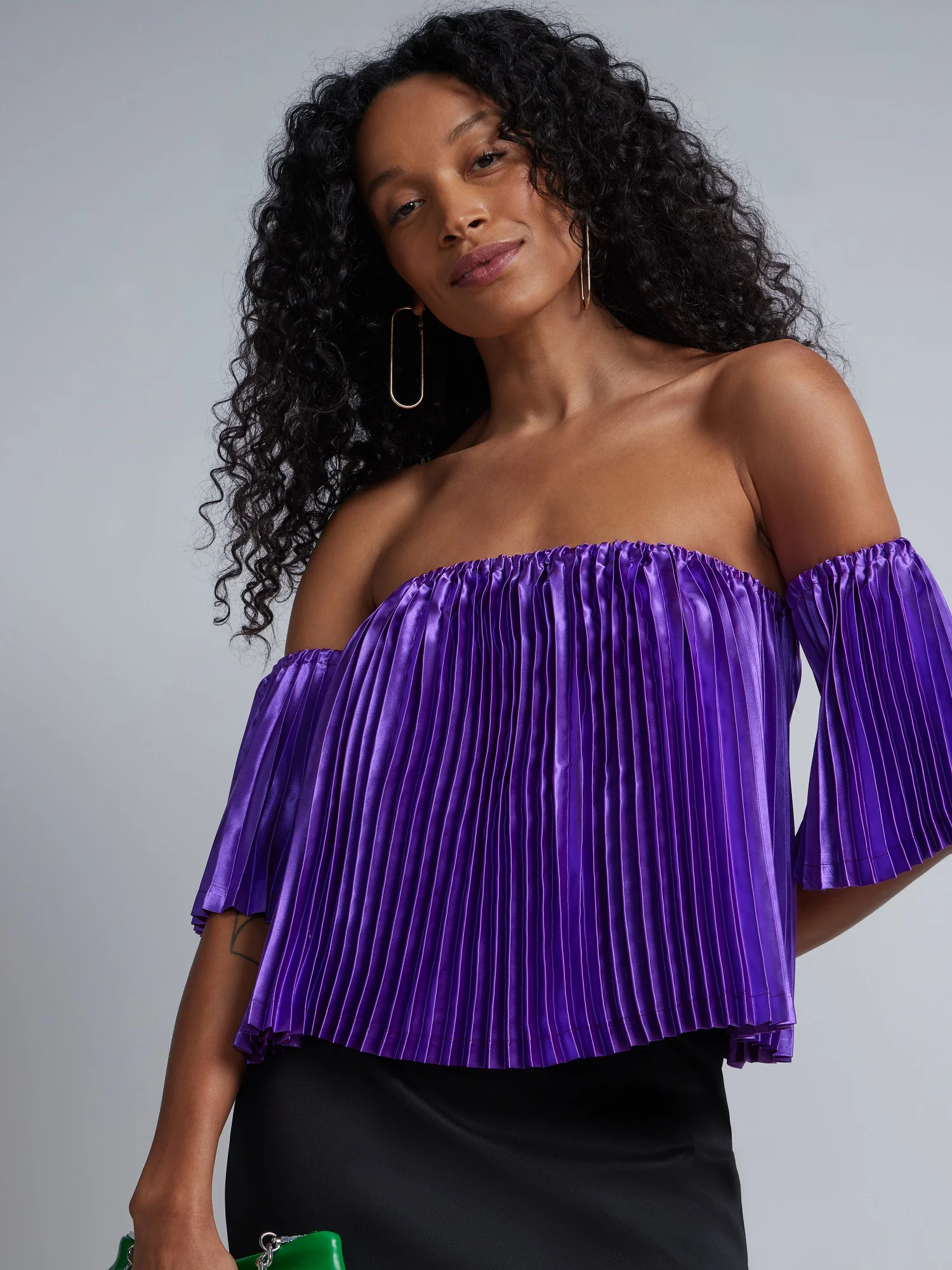 Off-The-Shoulder Pleated Top - Image 6