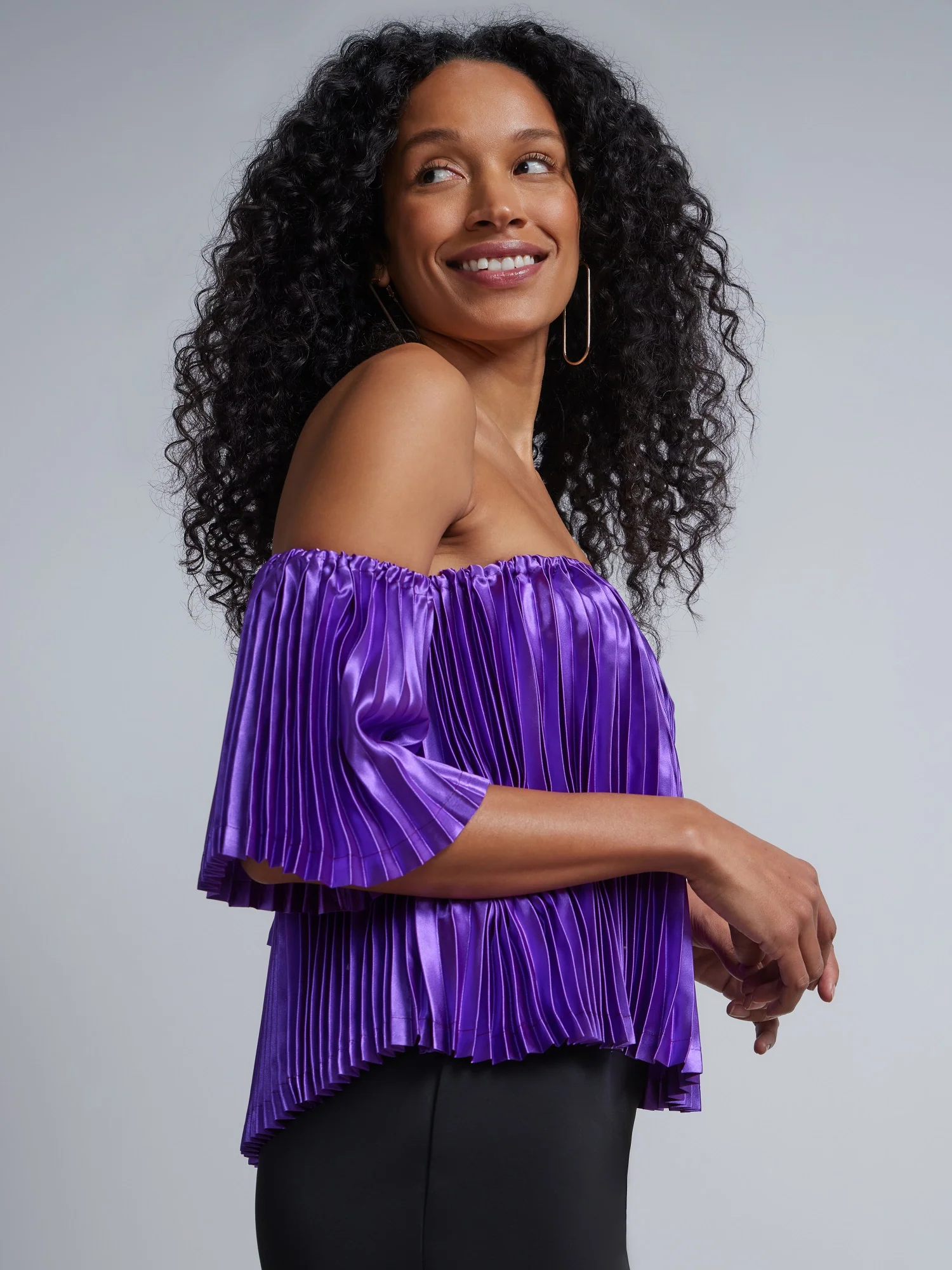 Off-The-Shoulder Pleated Top - Image 7
