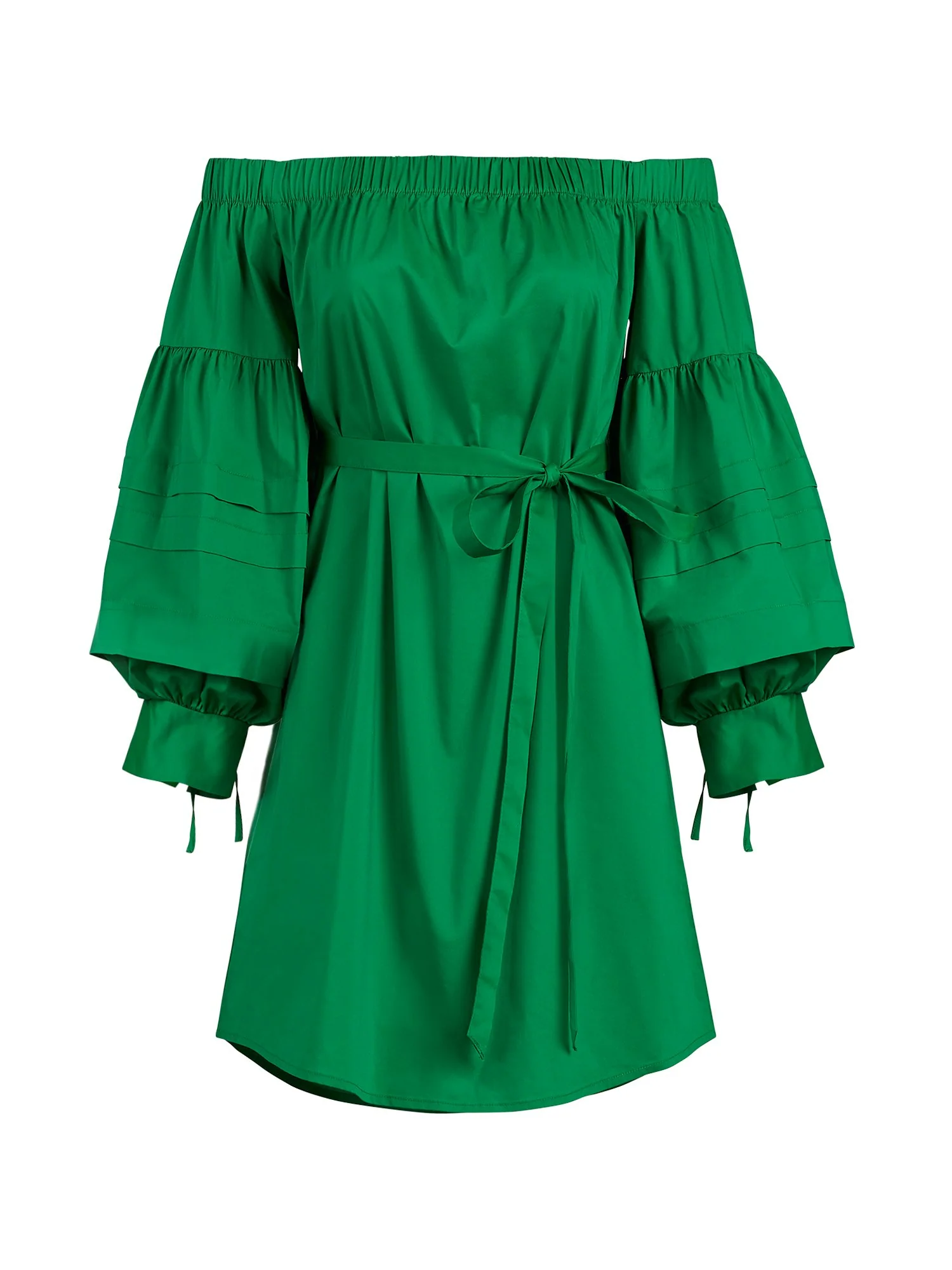 Off-The-Shoulder Poplin Shift Dress - Image 9