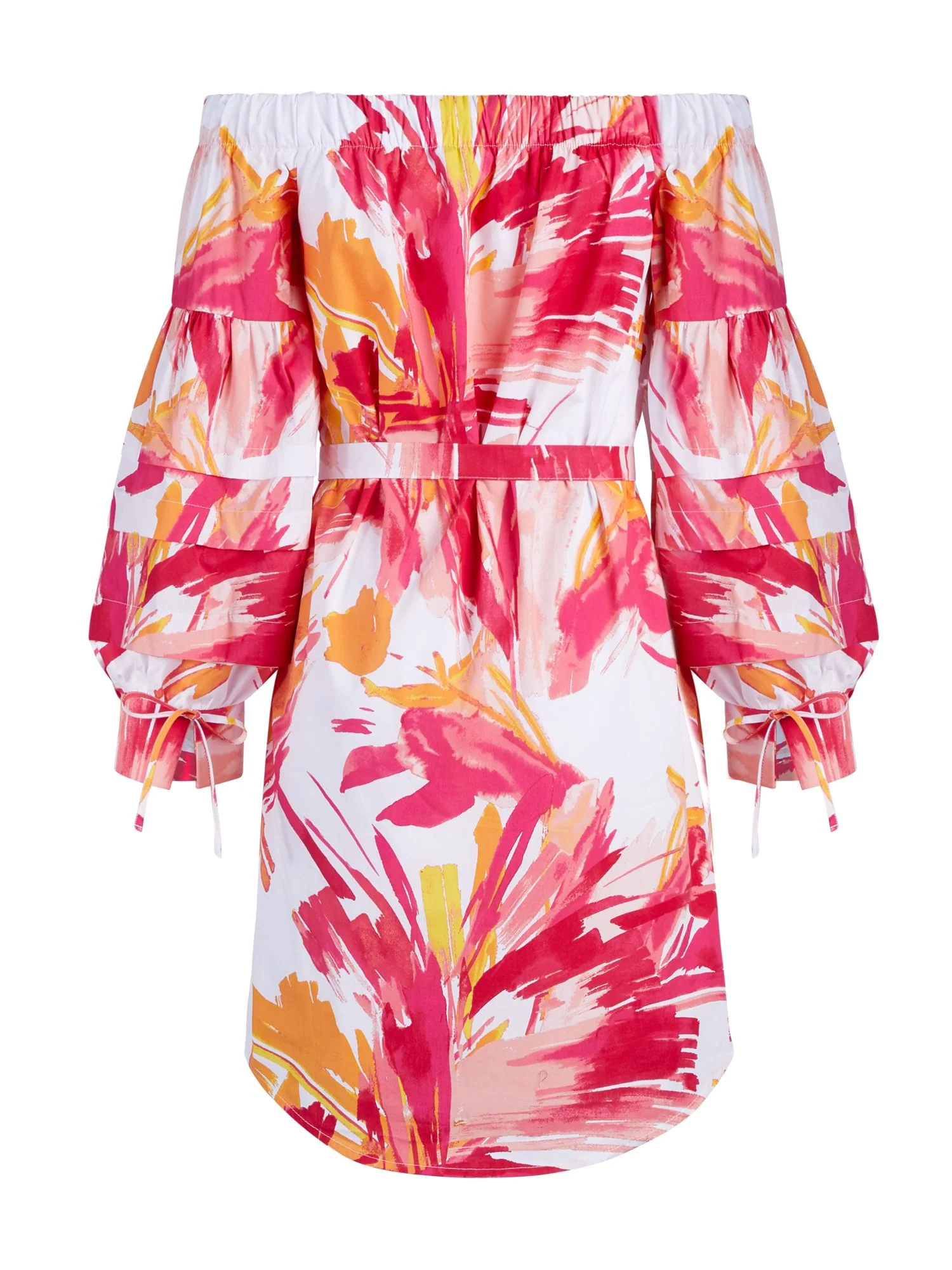 Off-The-Shoulder Poplin Shift Dress - Image 3