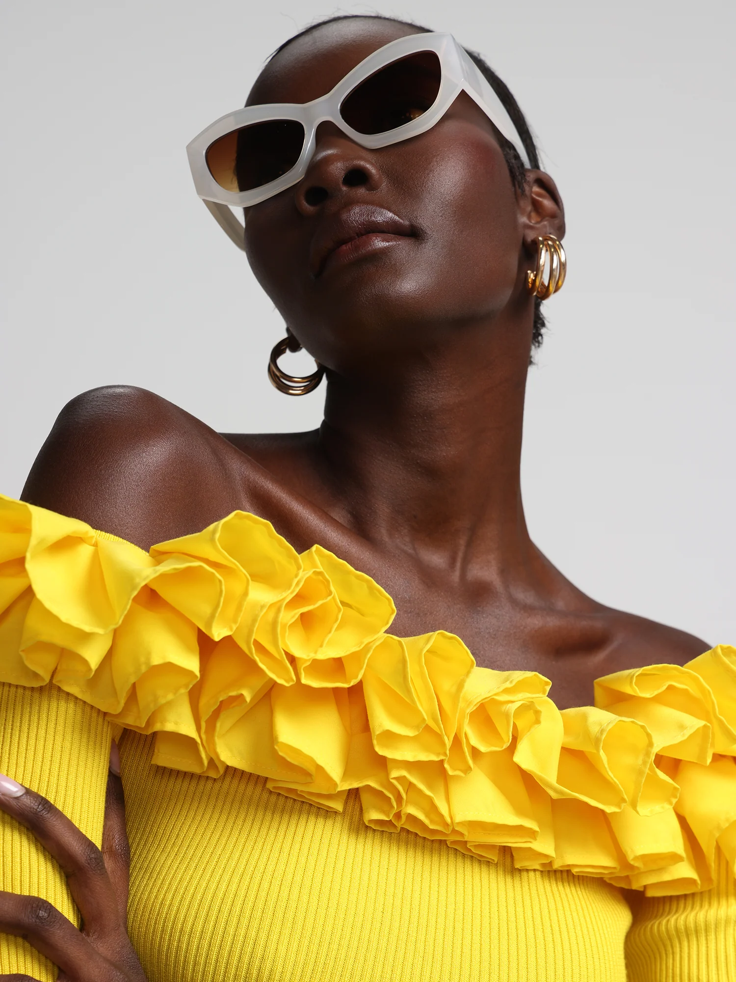 Off-The-Shoulder Ruffle Sweater - Image 10