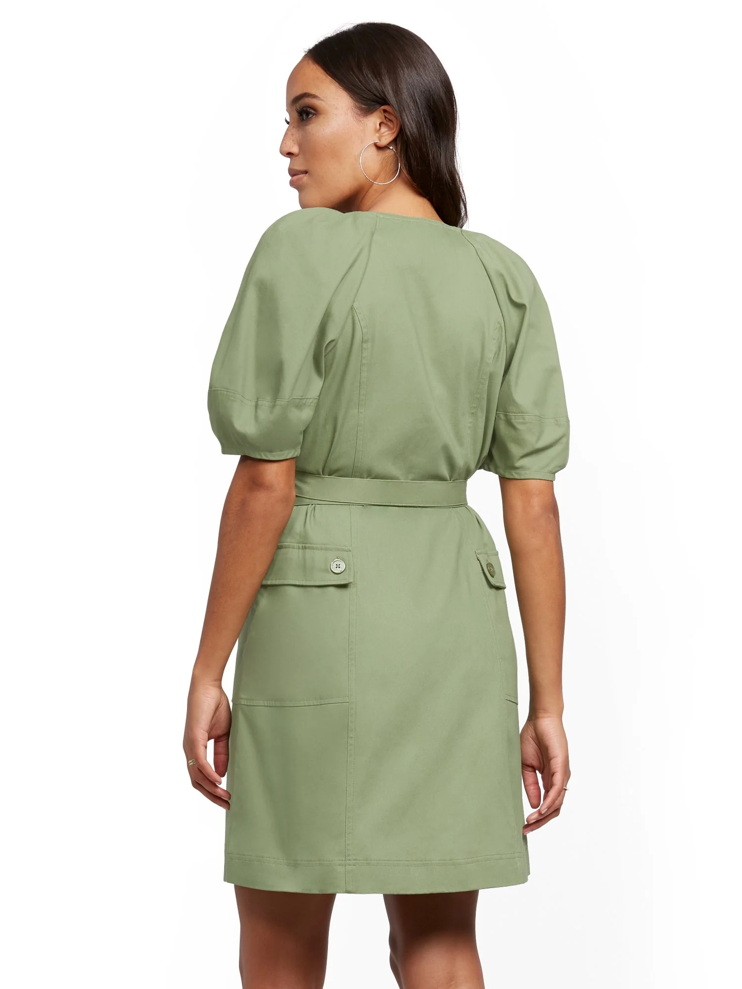 Olive Shirtdress - Image 3