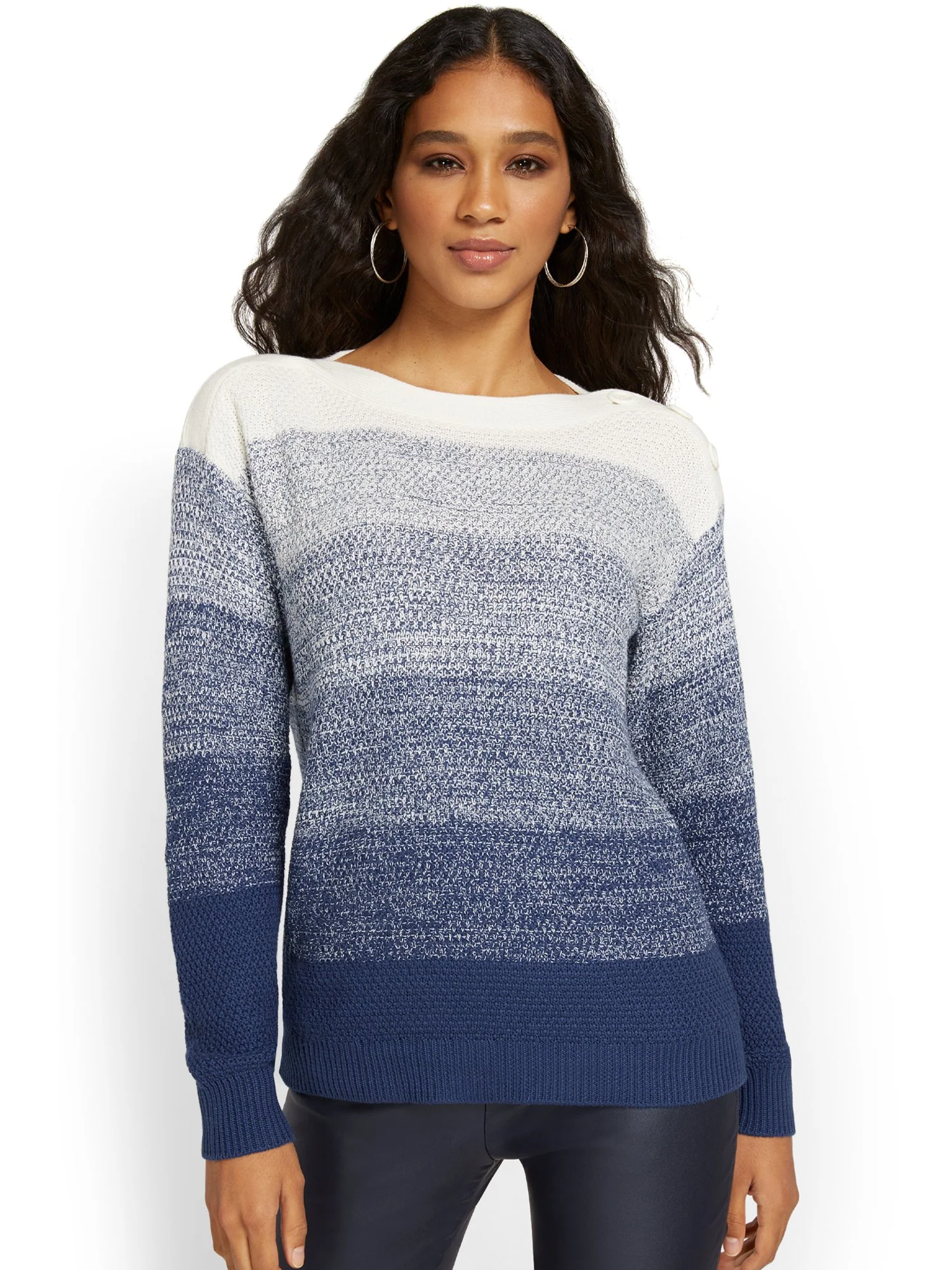 Ombre Pullover Sweater - Image 7
