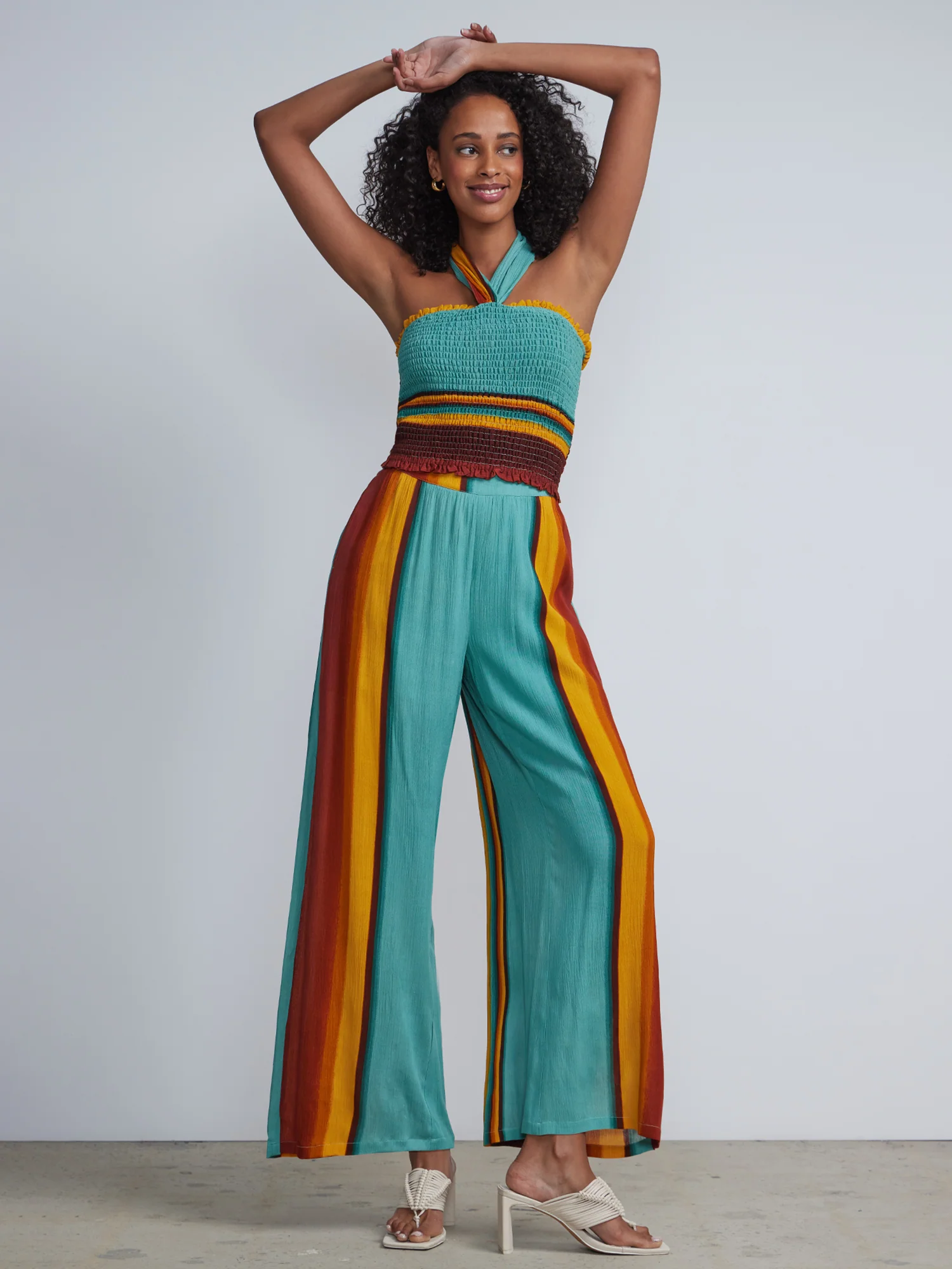 Ombre Smocked Halterneck Top - Image 4