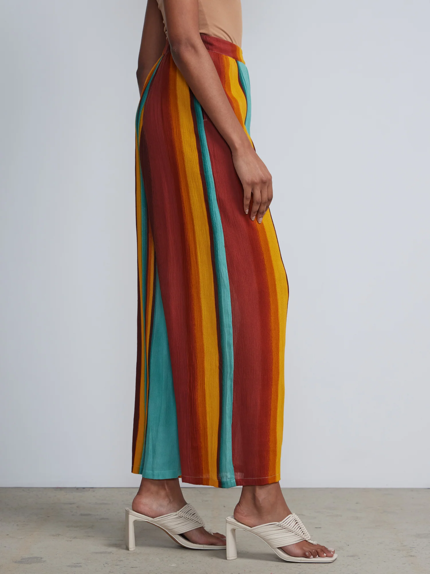 Ombre-Stripe Wide-Leg Pant - Image 2