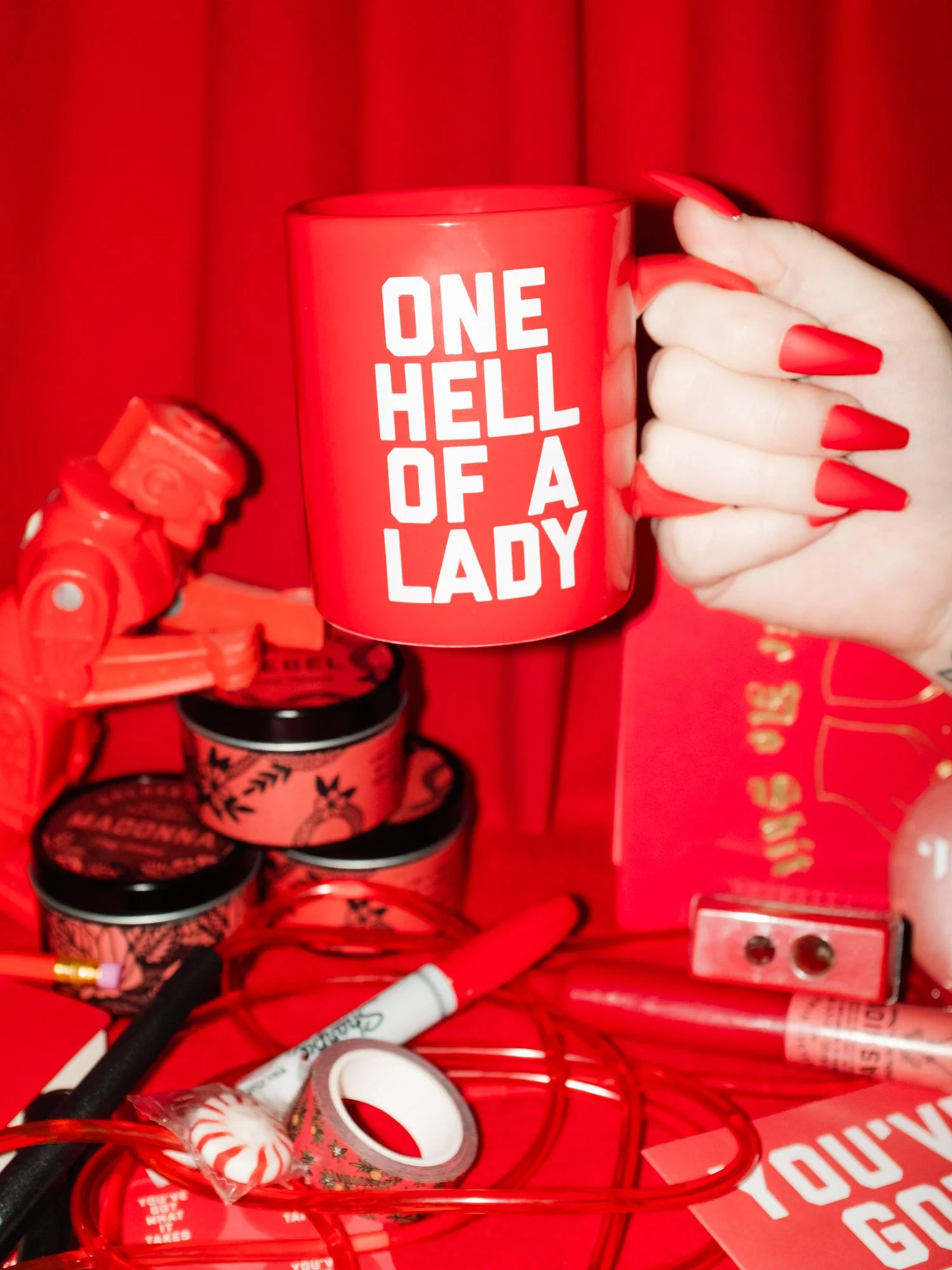 One Hell of a Lady Mug - Golden Gems - Image 3