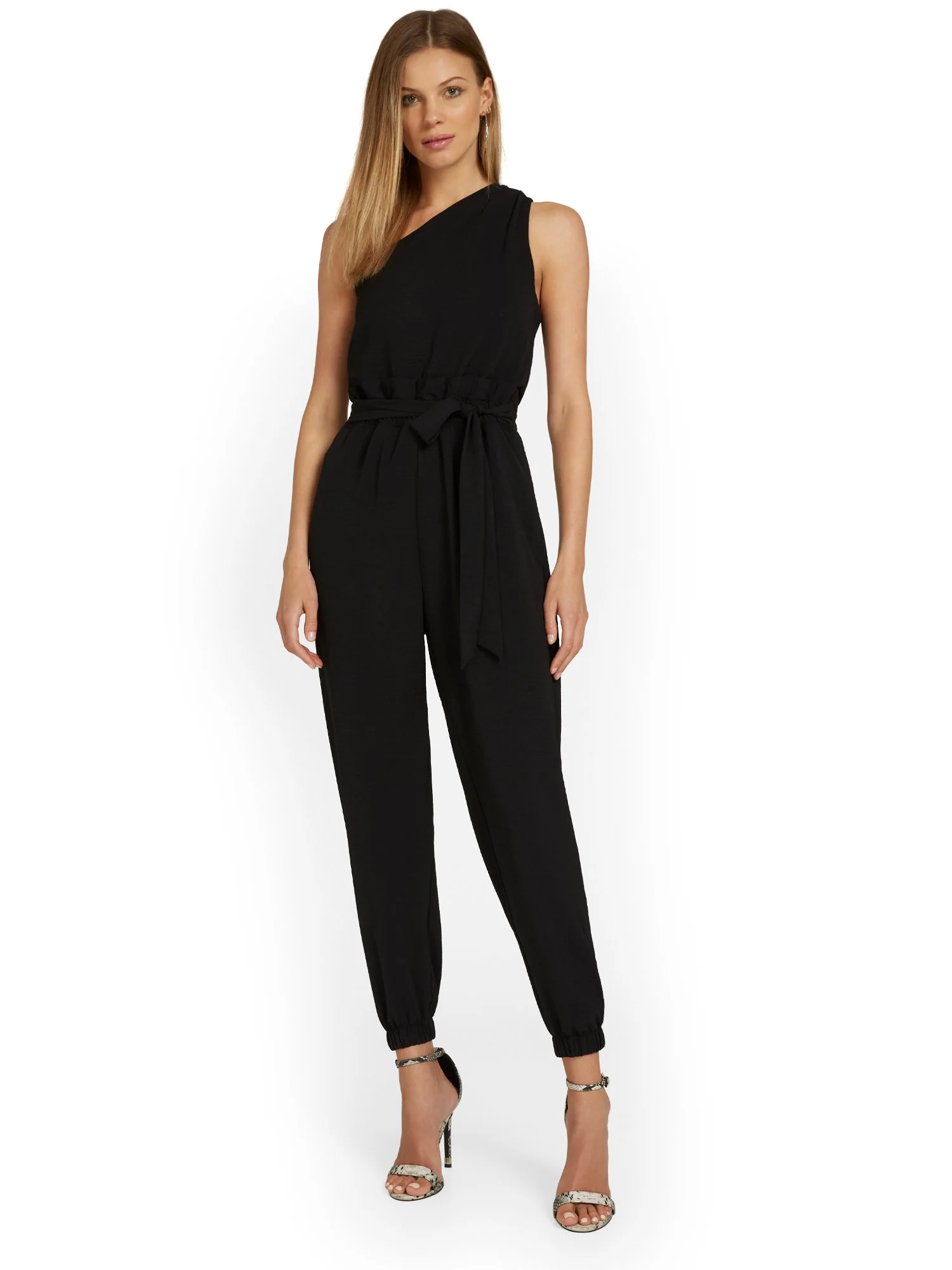 Gilli One-Shoulder Belted Jumpsuit - Brands We Love - Image 2