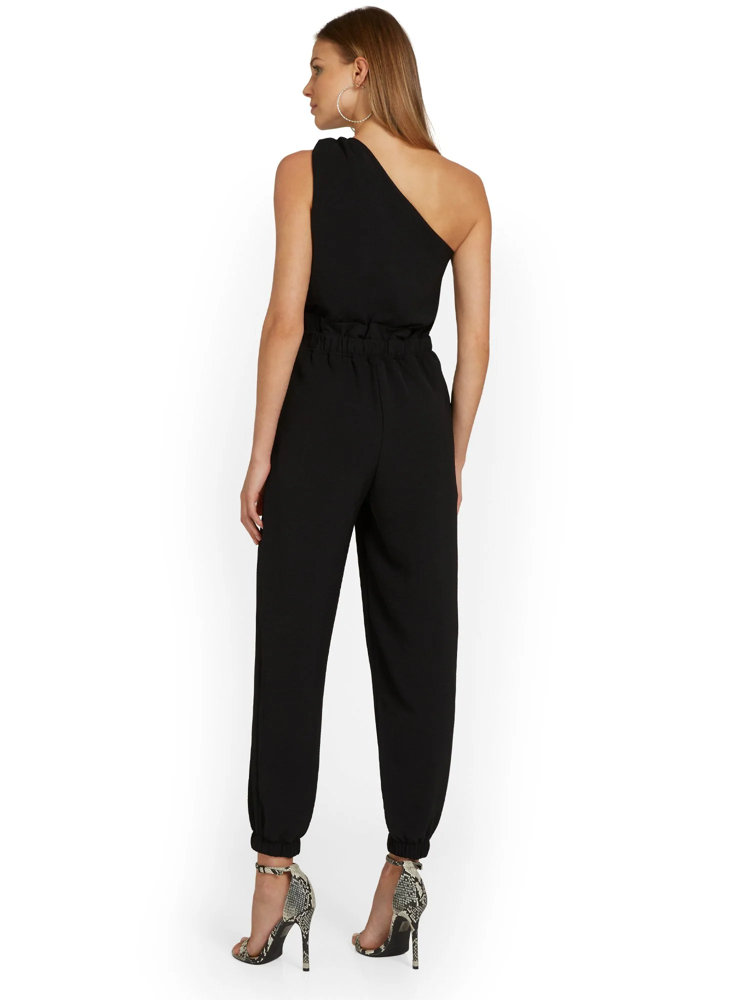 Gilli One-Shoulder Belted Jumpsuit - Brands We Love - Image 3